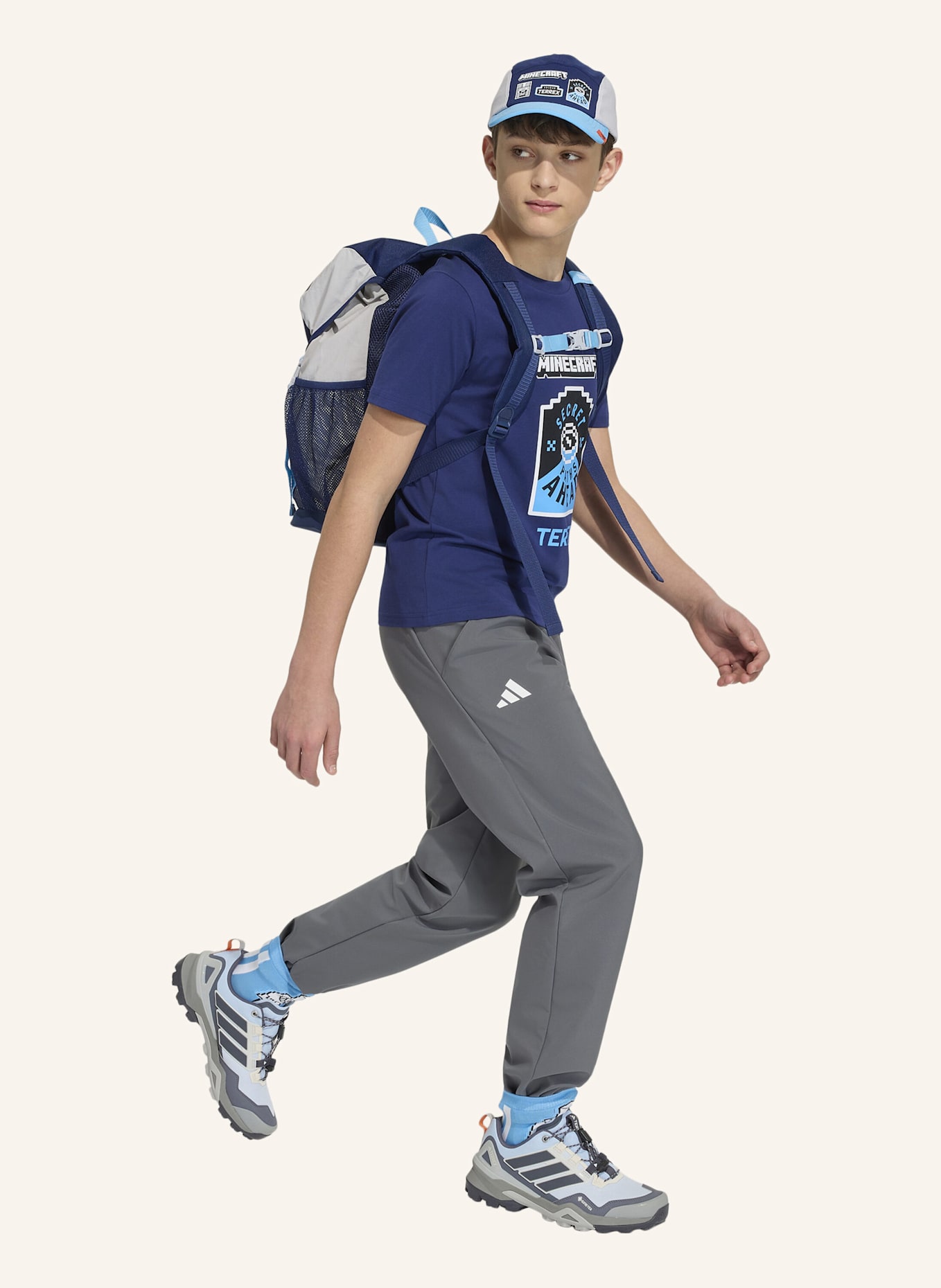 adidas TERREX ADIDAS MINECRAFT TERREX CLIMAWARM SOFTSHELL-HOSE: GRAU