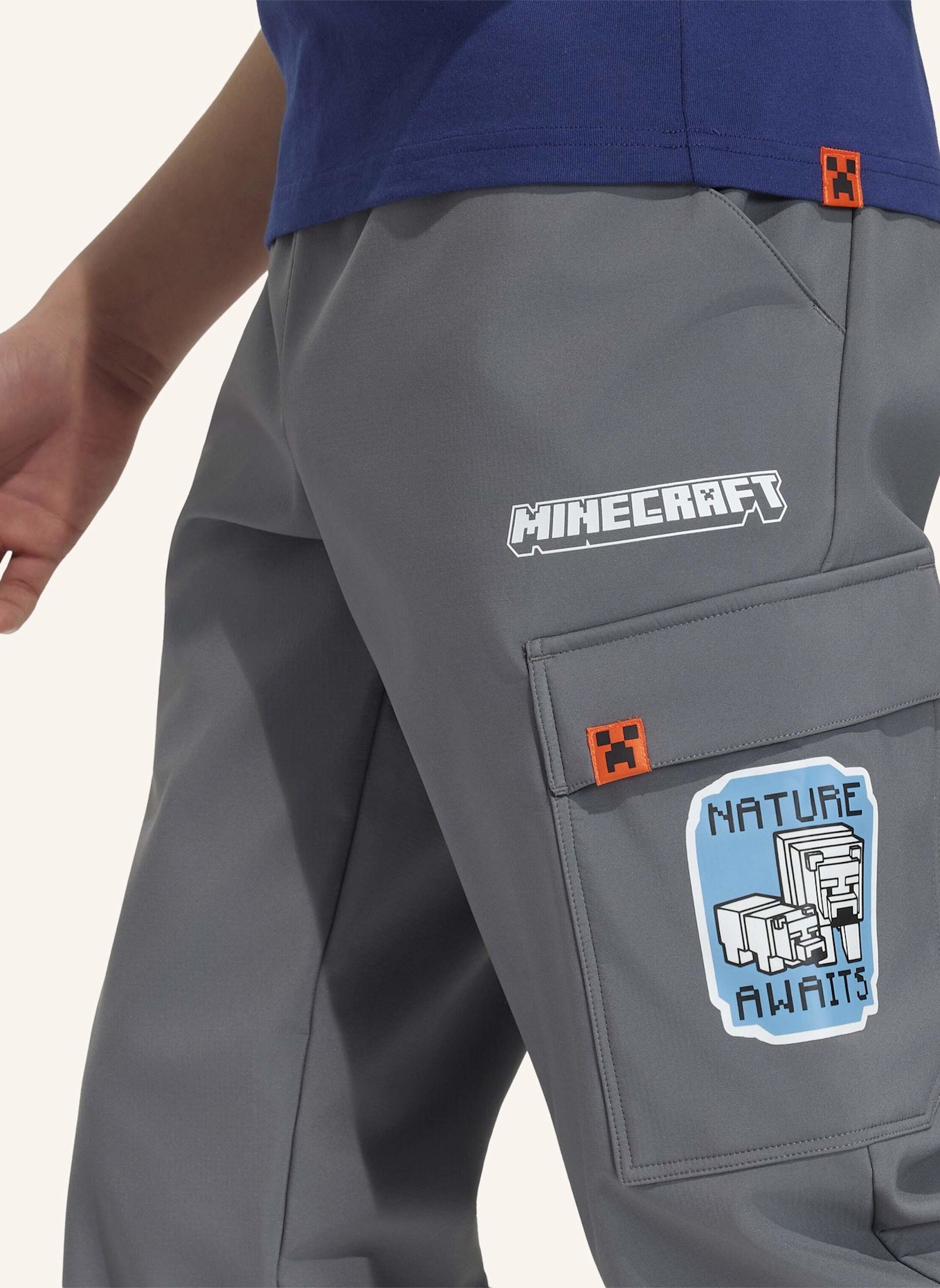 adidas TERREX ADIDAS MINECRAFT TERREX CLIMAWARM SOFTSHELL-HOSE: GRAU