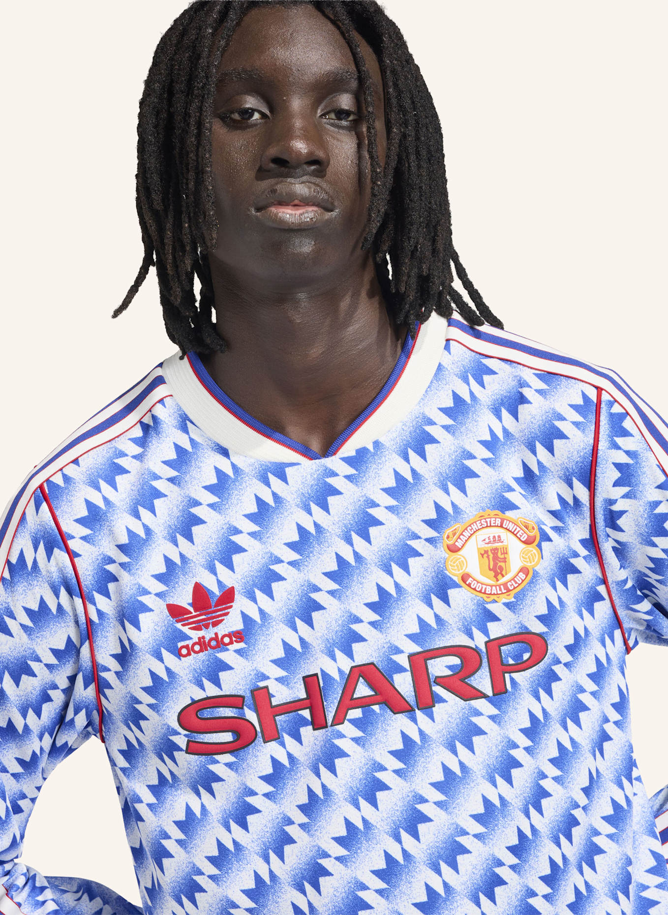 adidas MANCHESTER UNITED AUSWÄRTSTRIKOT 90, LANGÄRMELIG: NEONLILA/ NEONROT/ NEONROSA/ NEONORANGE/ NEONBLAU/ NEONGRÜN/ NEONPINK/ NEONTÜRKIS/ NEONGELB