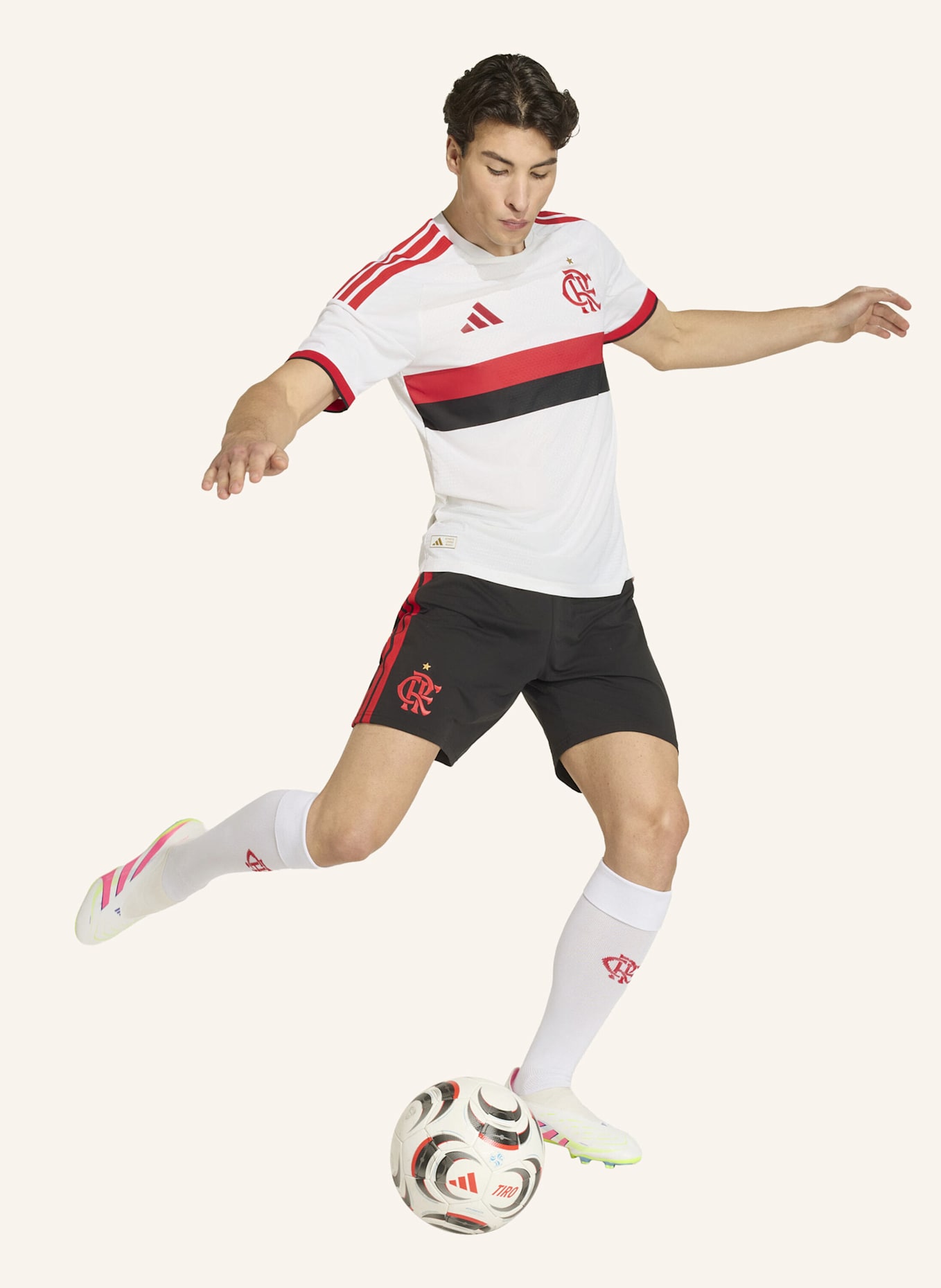 adidas CR FLAMENGO 26 AUTHENTIC AUSWÄRTSTRIKOT: WEISS