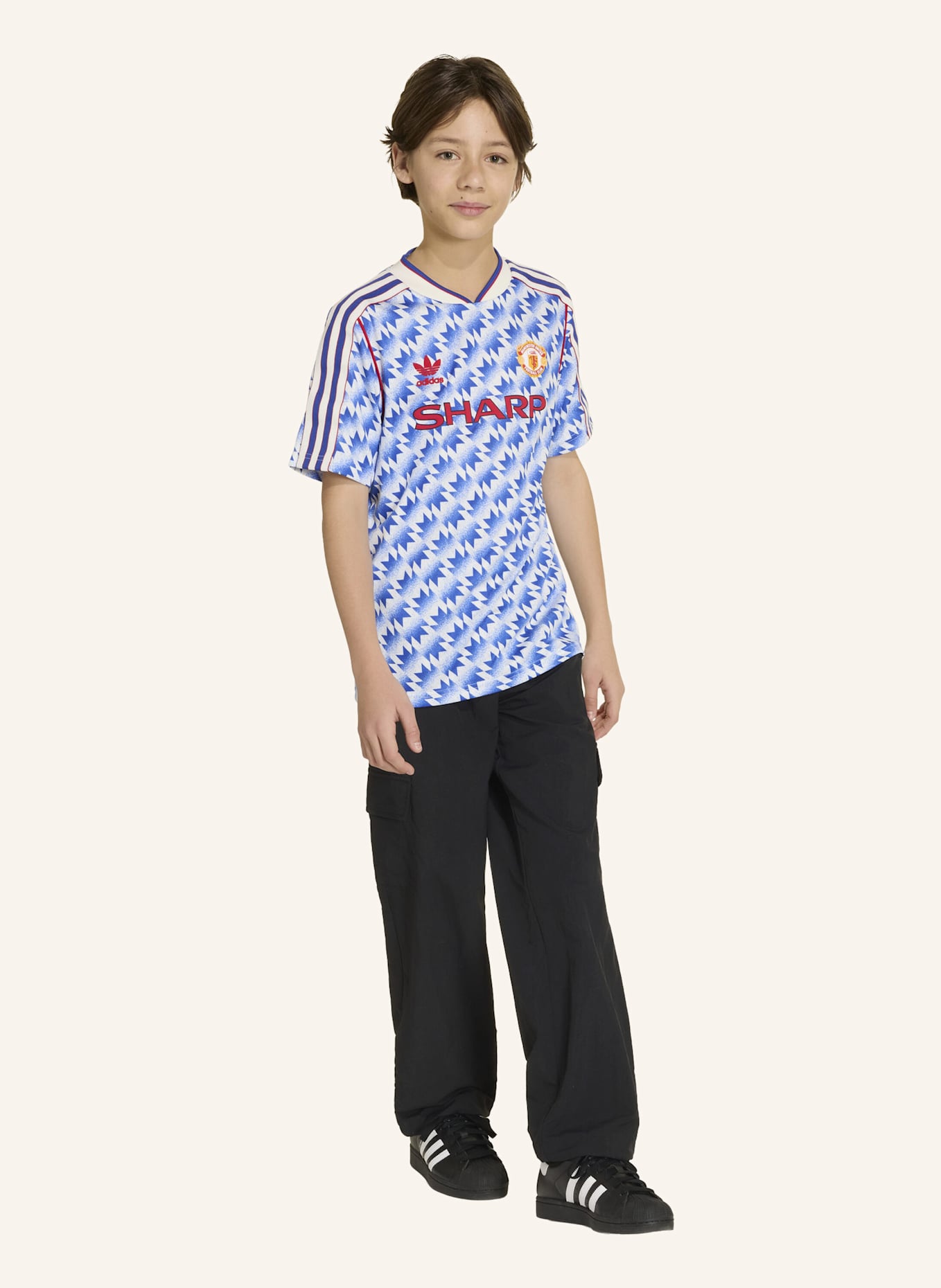 adidas MANCHESTER UNITED KIDS AUSWÄRTSTRIKOT 90: NEONLILA/ NEONROT/ NEONROSA/ NEONORANGE/ NEONBLAU/ NEONGRÜN/ NEONPINK/ NEONTÜRKIS/ NEONGELB