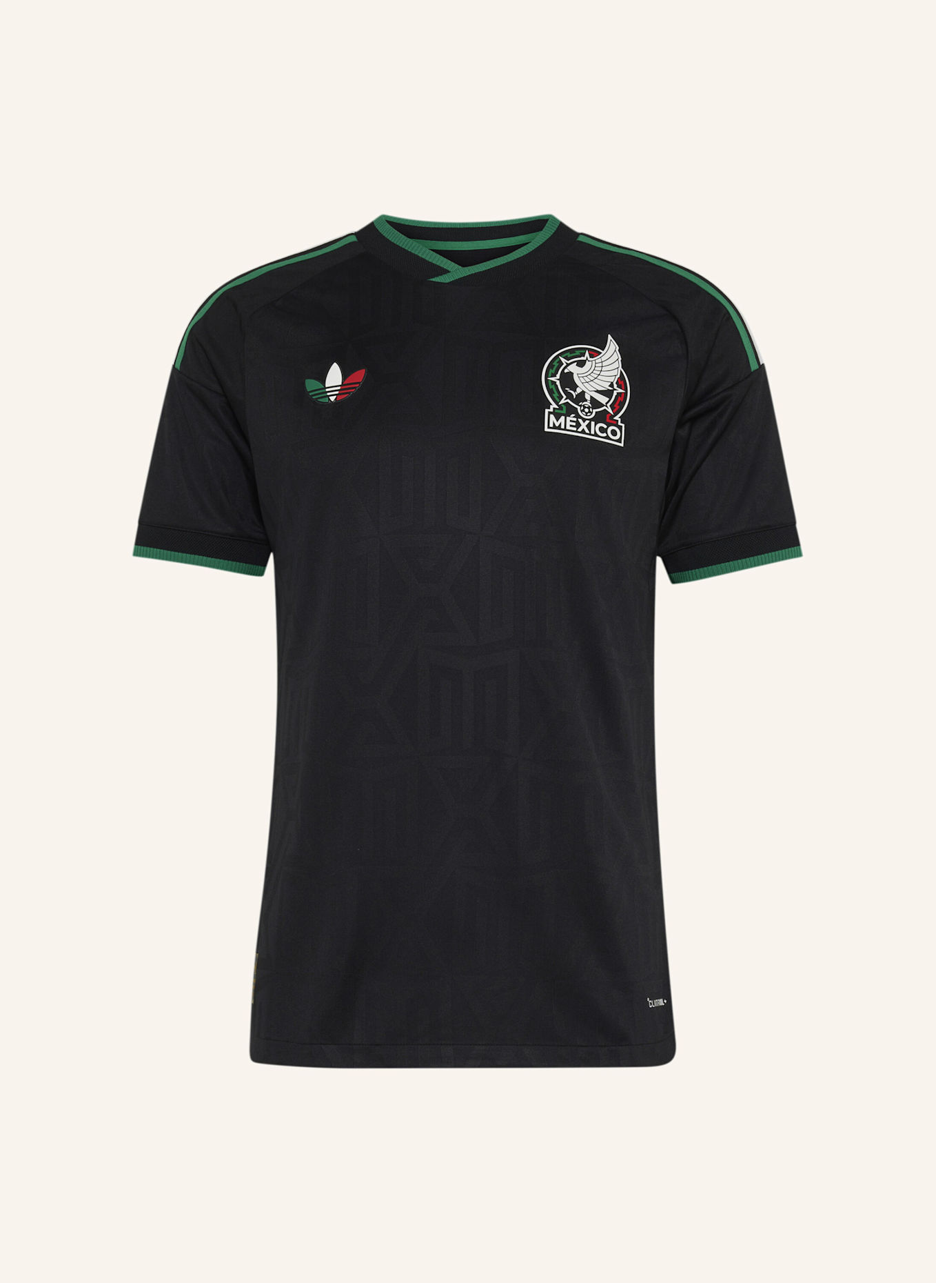 adidas MEXIKO 26 AUTHENTIC AUSWEICHTRIKOT: SCHWARZ