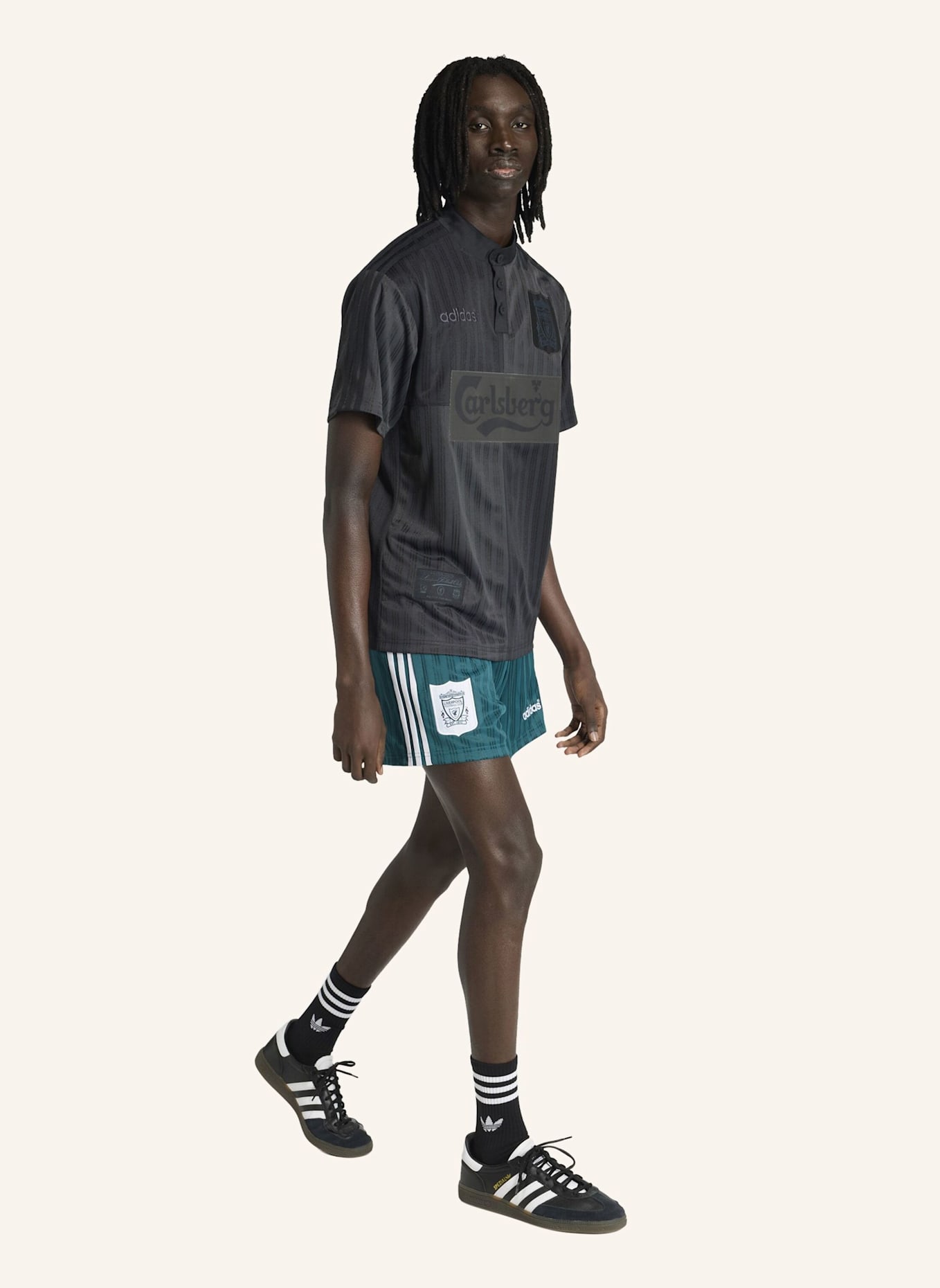adidas LIVERPOOL FC AUSWÄRTSSHORTS 95: GRÜN