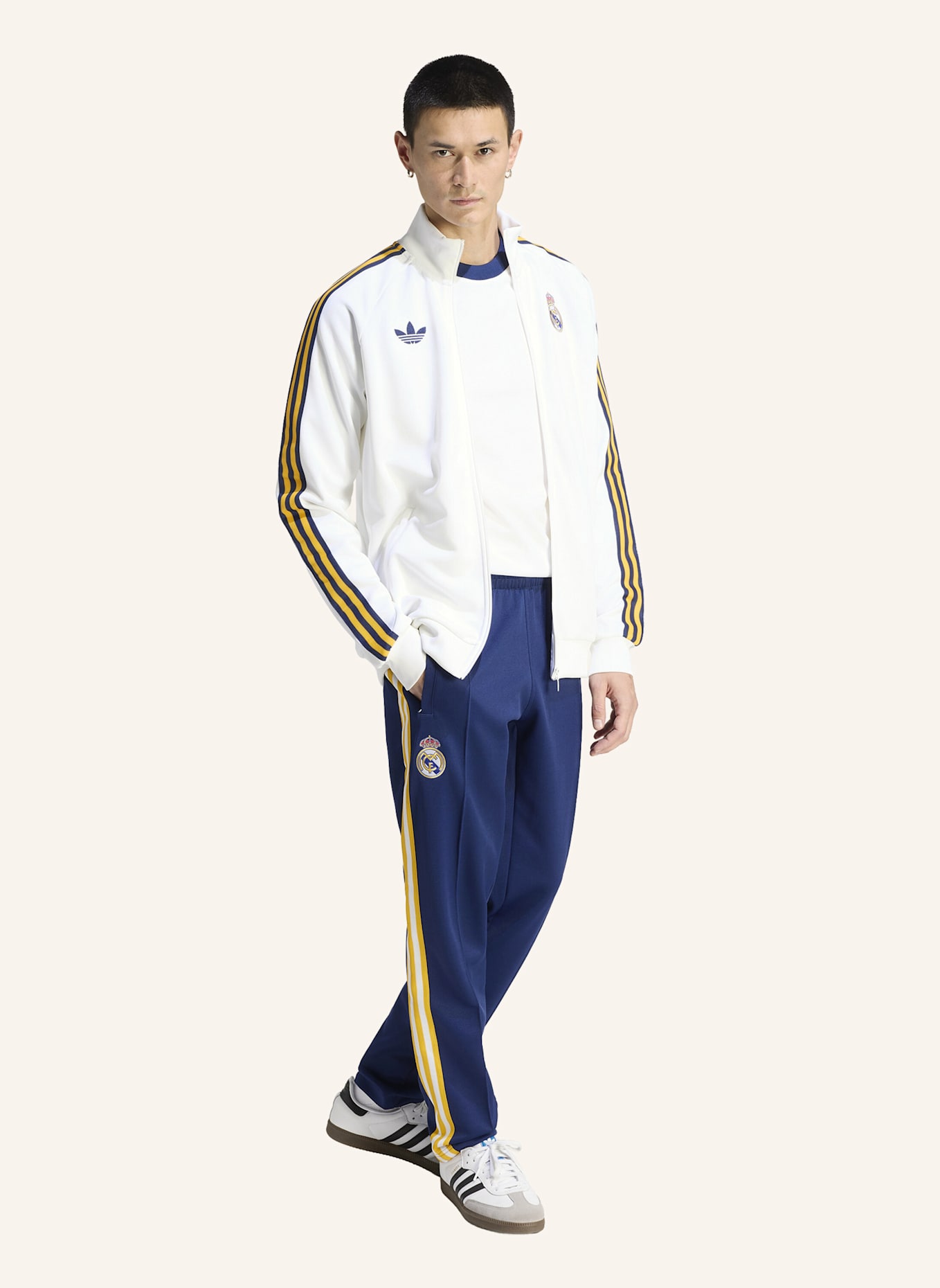 adidas REAL MADRID ORIGINALS JACKE: WEISS