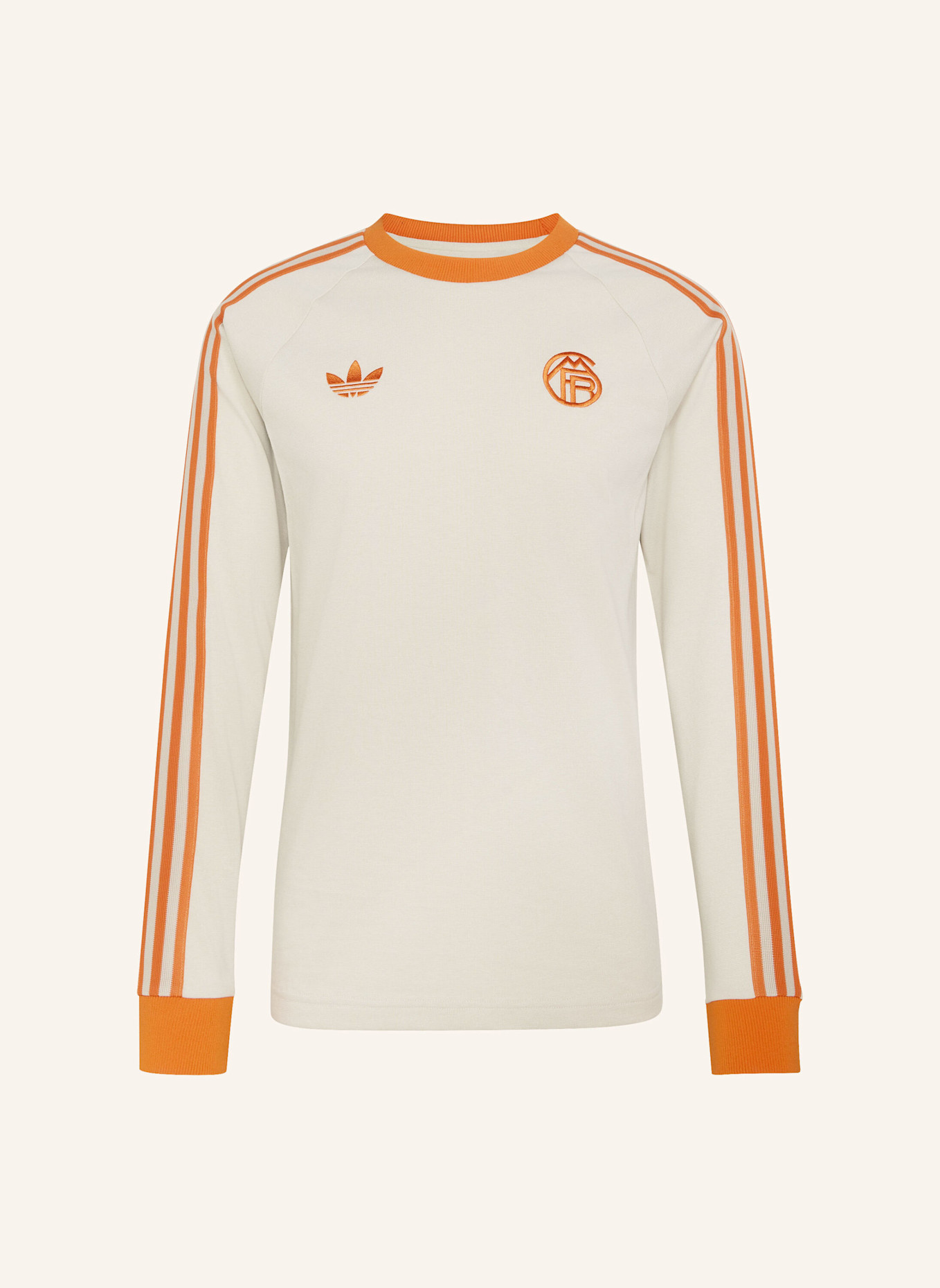 adidas FC BAYERN ORIGINALS T-SHIRT LANGÄRMELIG: BEIGE