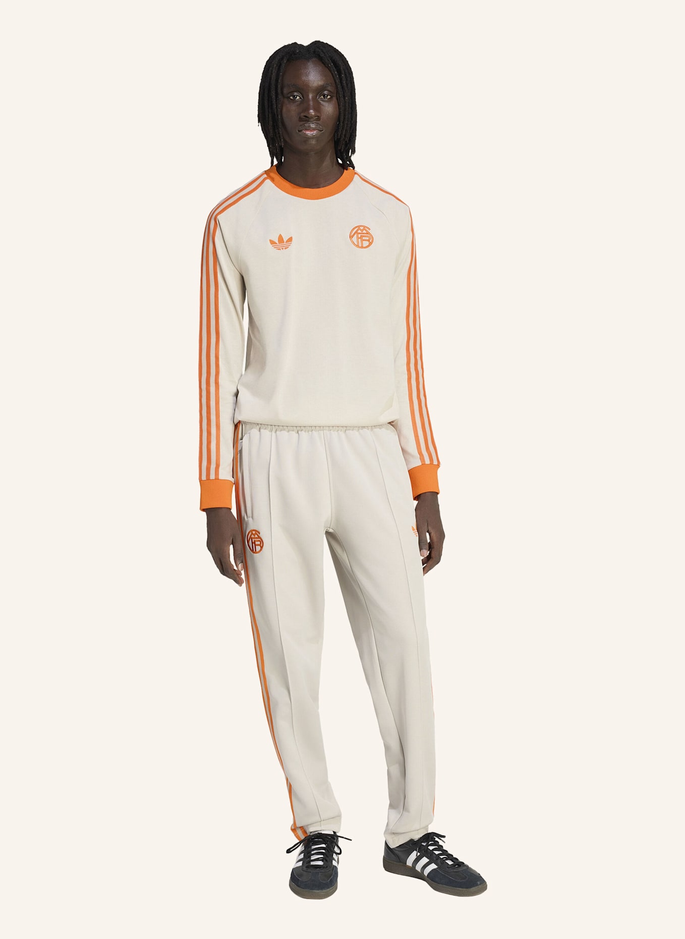 adidas FC BAYERN ORIGINALS T-SHIRT LANGÄRMELIG: BEIGE
