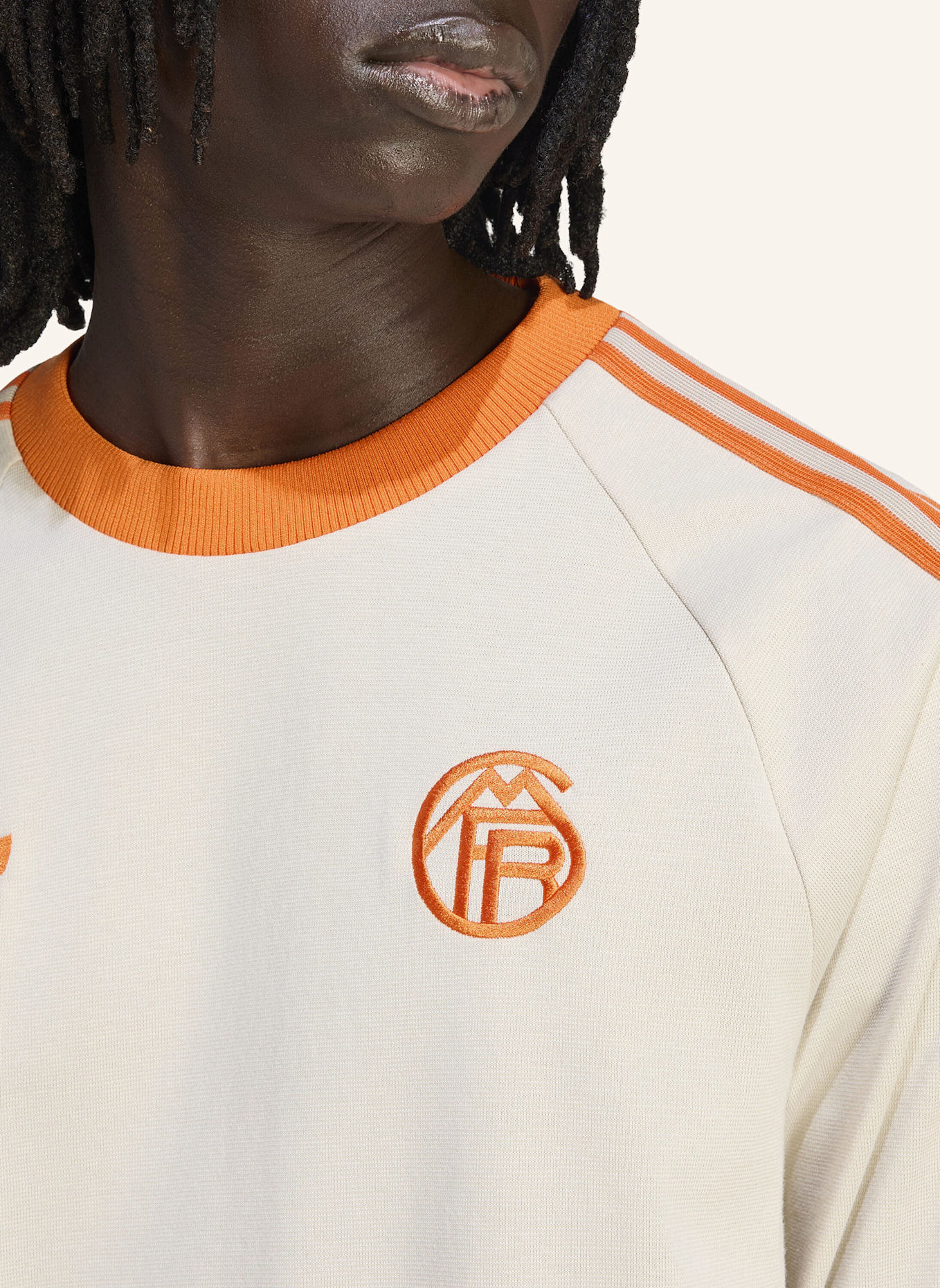 adidas FC BAYERN ORIGINALS T-SHIRT LANGÄRMELIG: BEIGE