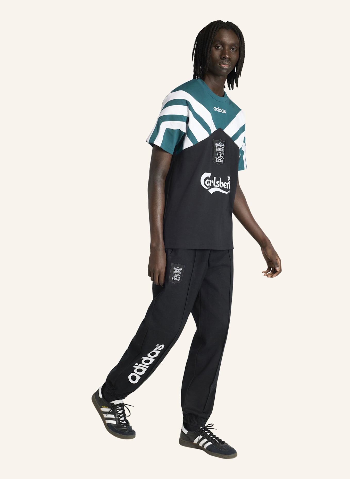 adidas FC LIVERPOOL TRIKOT 95: SCHWARZ/ GRÜN