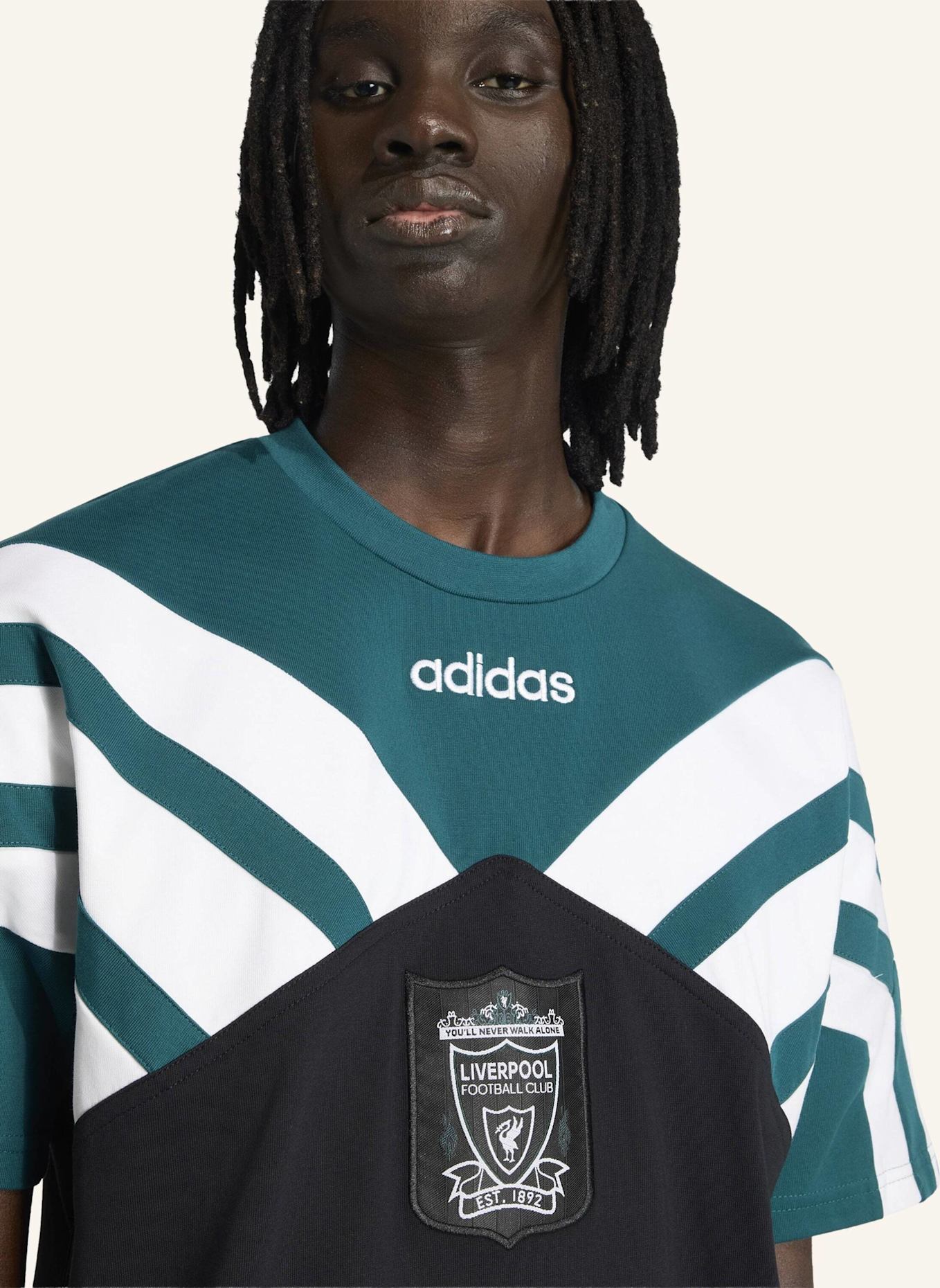 adidas FC LIVERPOOL TRIKOT 95: SCHWARZ/ GRÜN