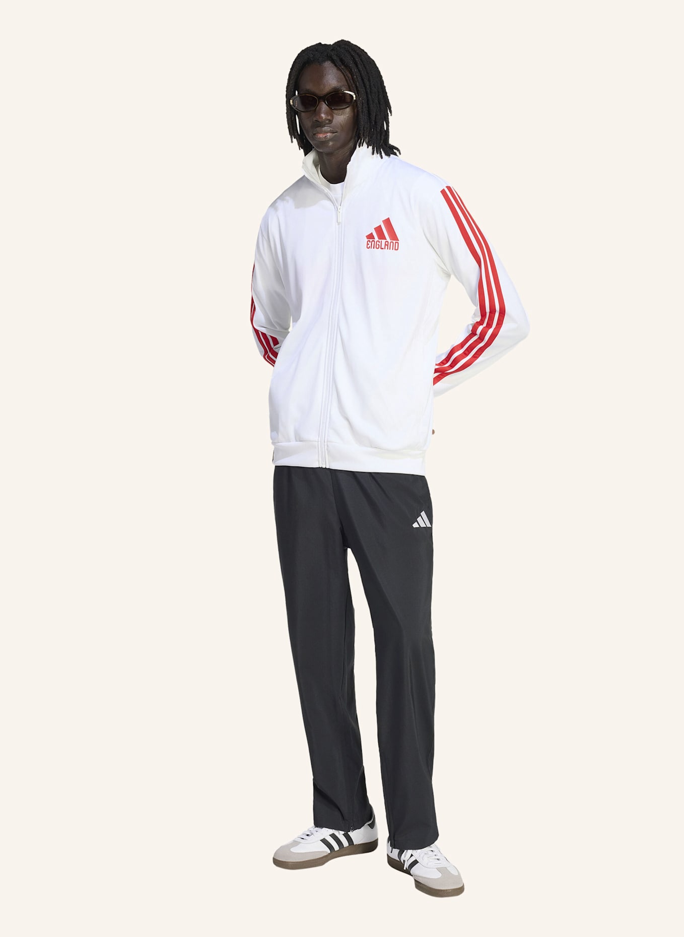 adidas FIFA FUSSBALL-WELTMEISTERSCHAFT 26™ ENGLAND TRACK TOP: WEISS