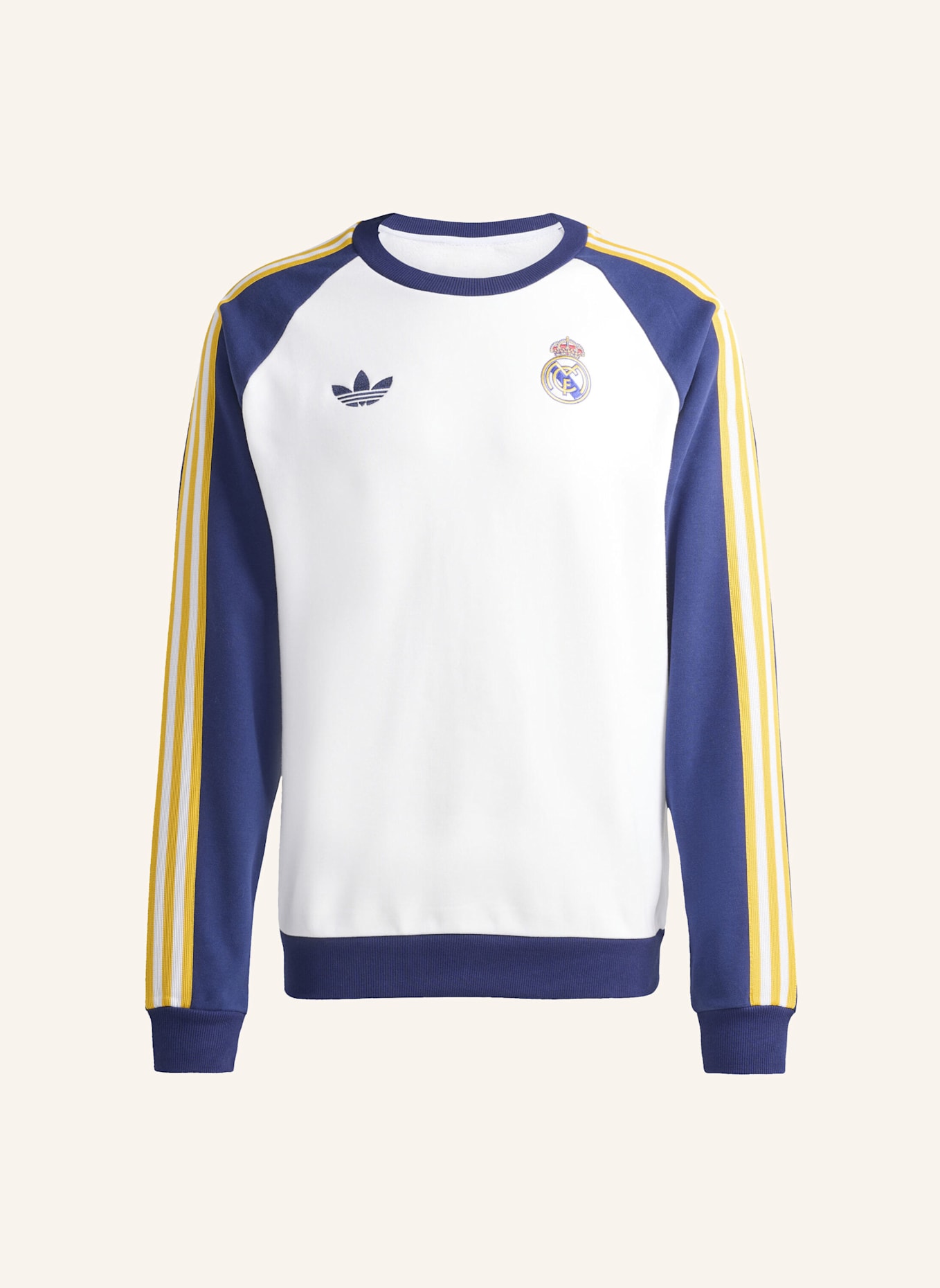 adidas REAL MADRID ORIGINALS SWEATSHIRT: WEISS