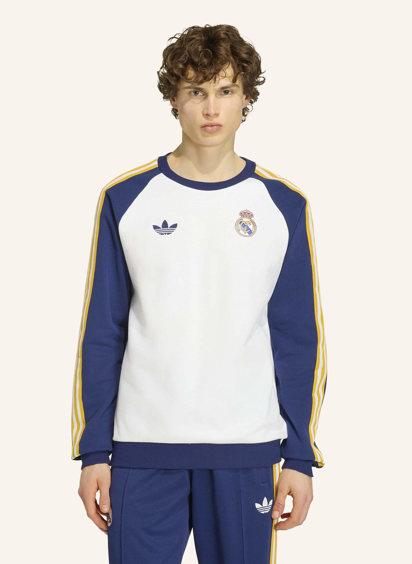 adidas REAL MADRID ORIGINALS SWEATSHIRT: WEISS