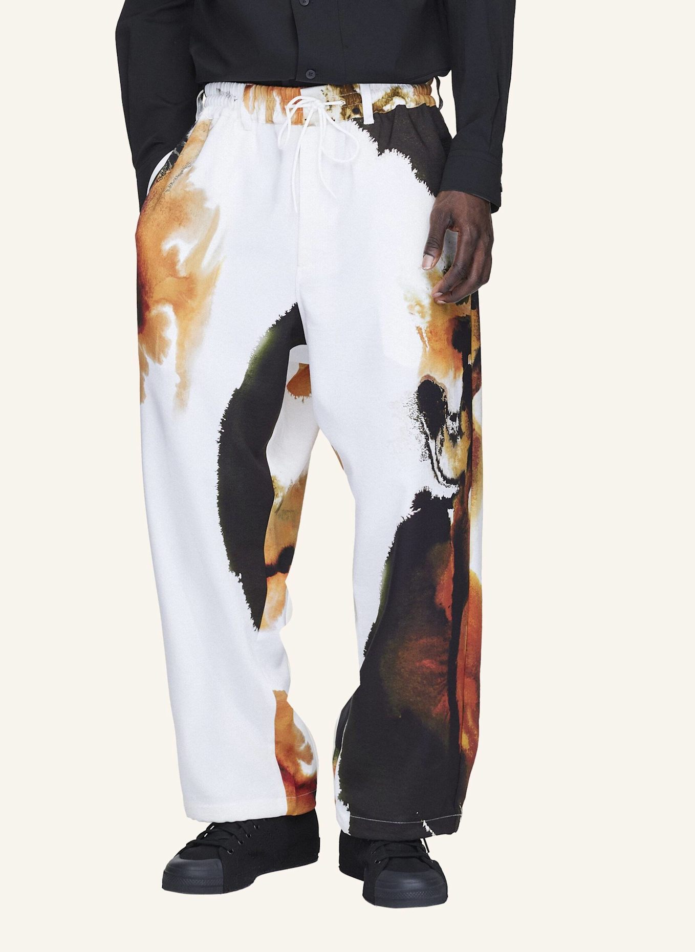 Y-3 Y-3 AOP SPORT UNIFORM TRAININGSHOSE: WEISS