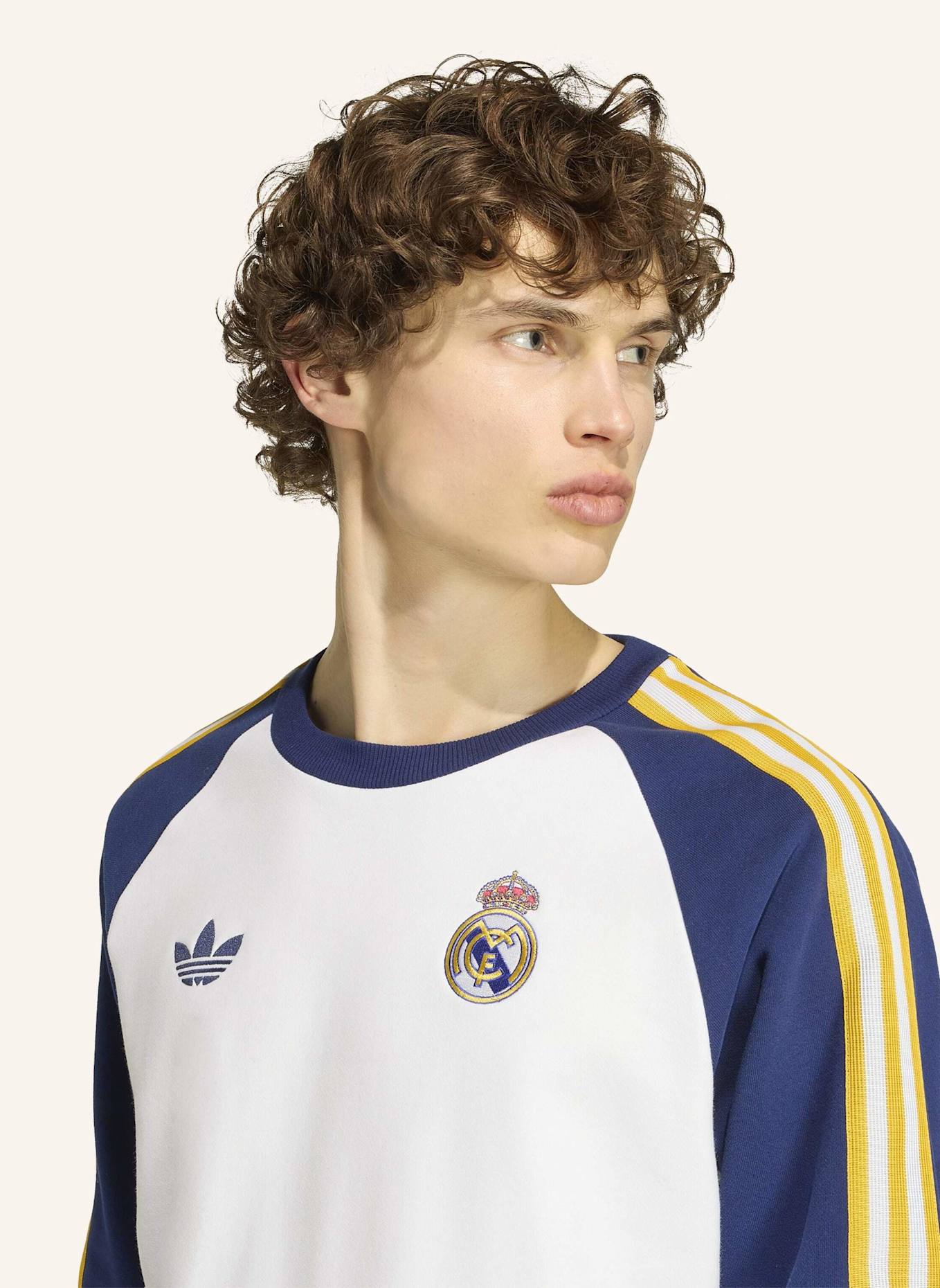 adidas REAL MADRID ORIGINALS SWEATSHIRT: WEISS
