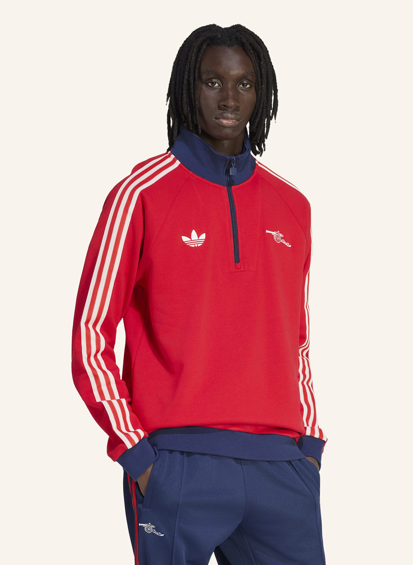 adidas ARSENAL FC OG HALF ZIP OBERTEIL: ROT