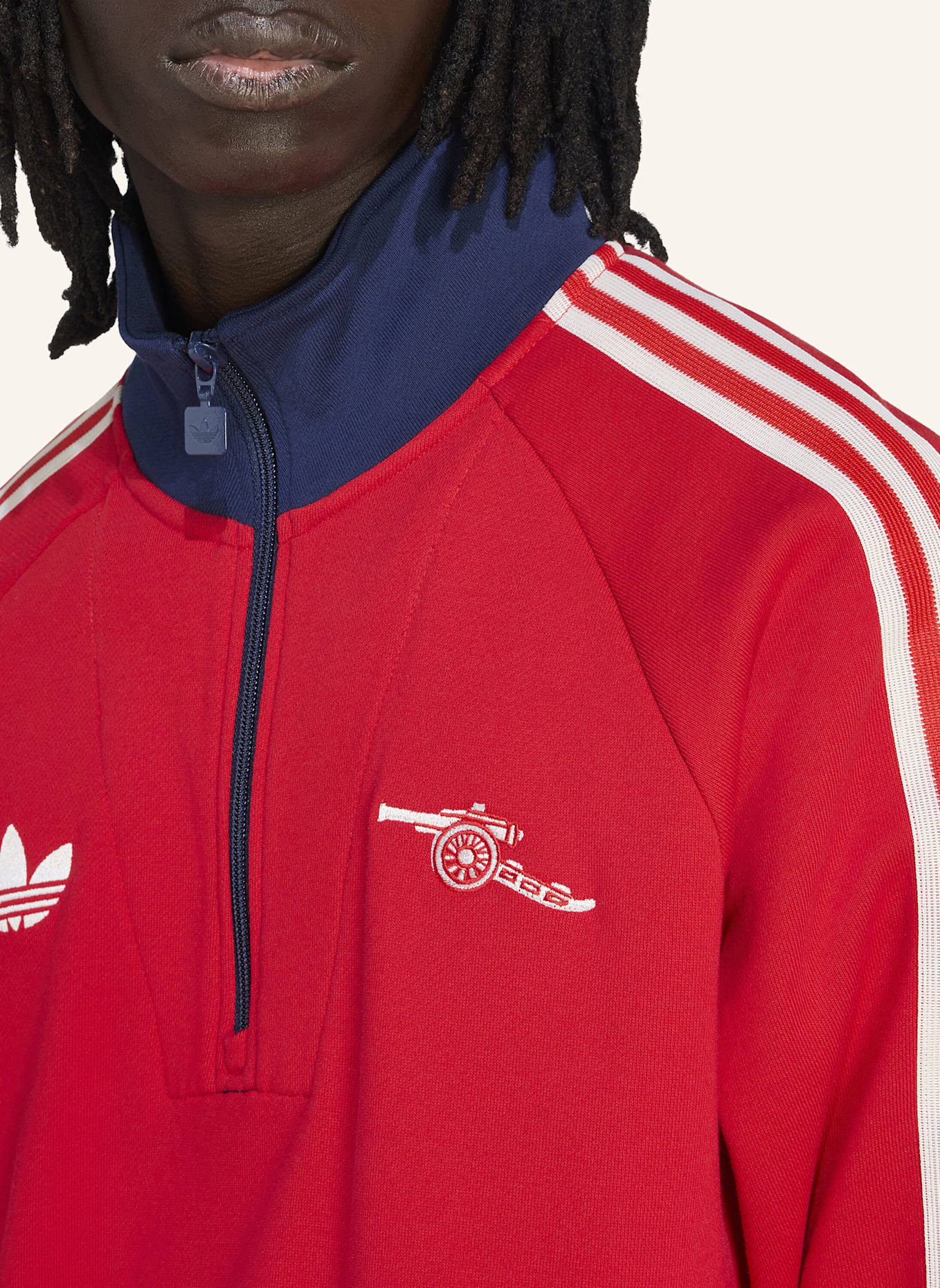 adidas ARSENAL FC OG HALF ZIP OBERTEIL: ROT