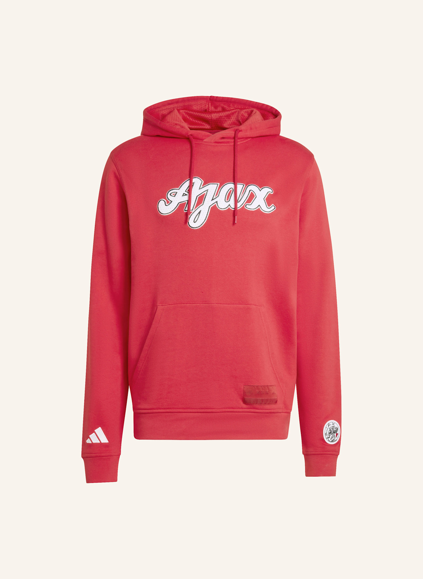 adidas AJAX AMSTERDAM US HOODIE SWEATSHIRT: ROT