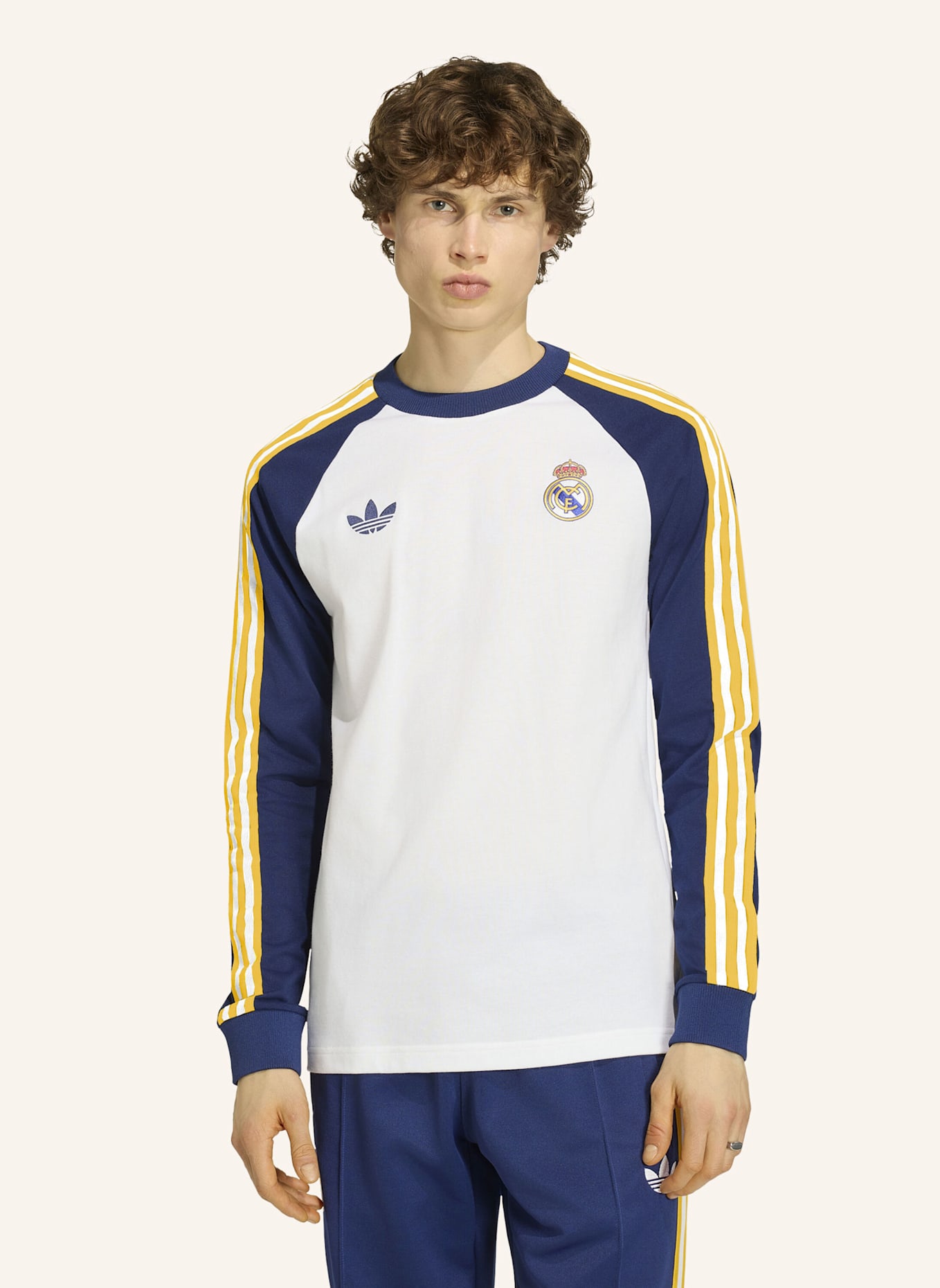 adidas REAL MADRID ORIGINALS LONGSLEEVE: WEISS