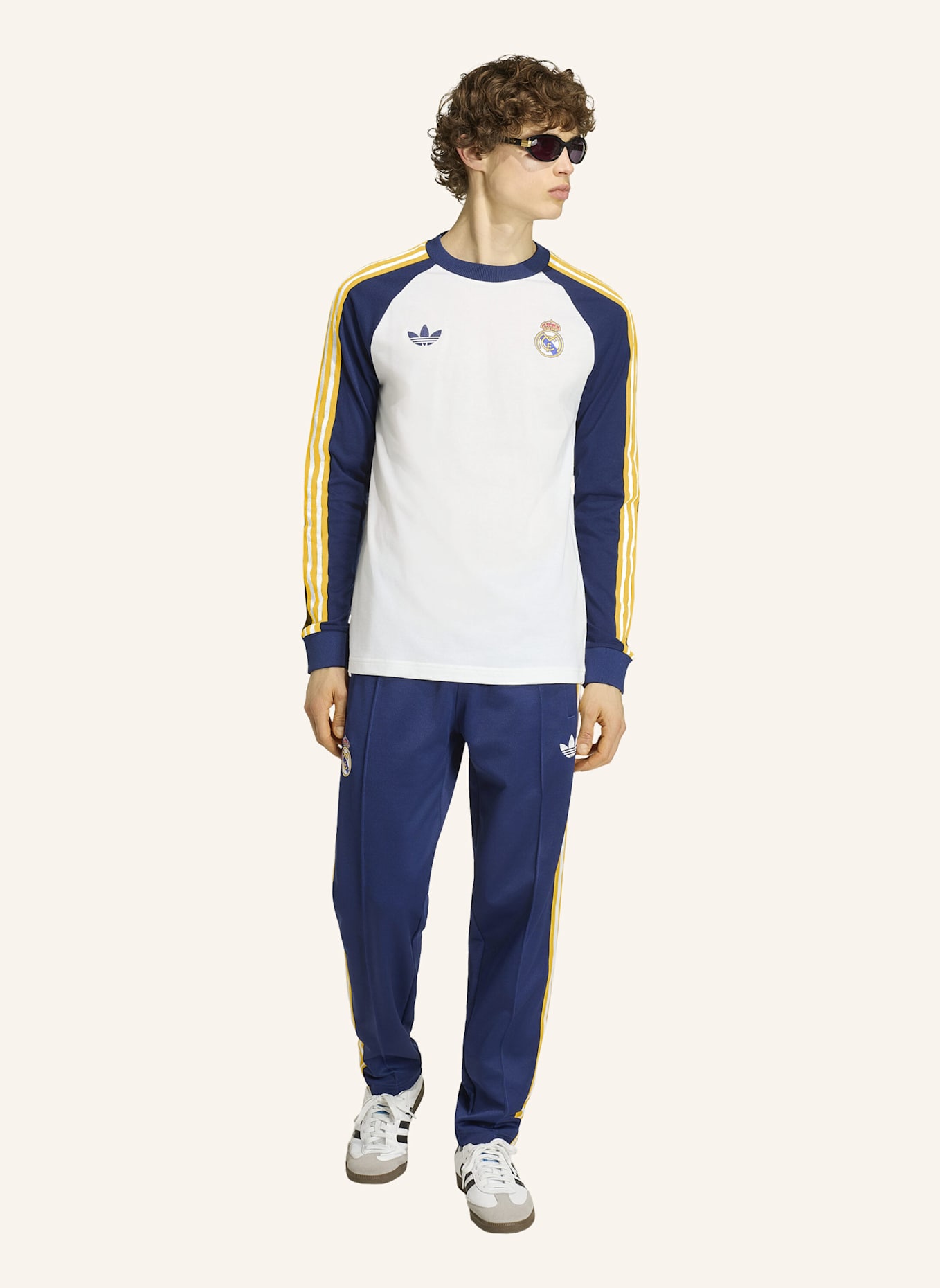 adidas REAL MADRID ORIGINALS LONGSLEEVE: WEISS