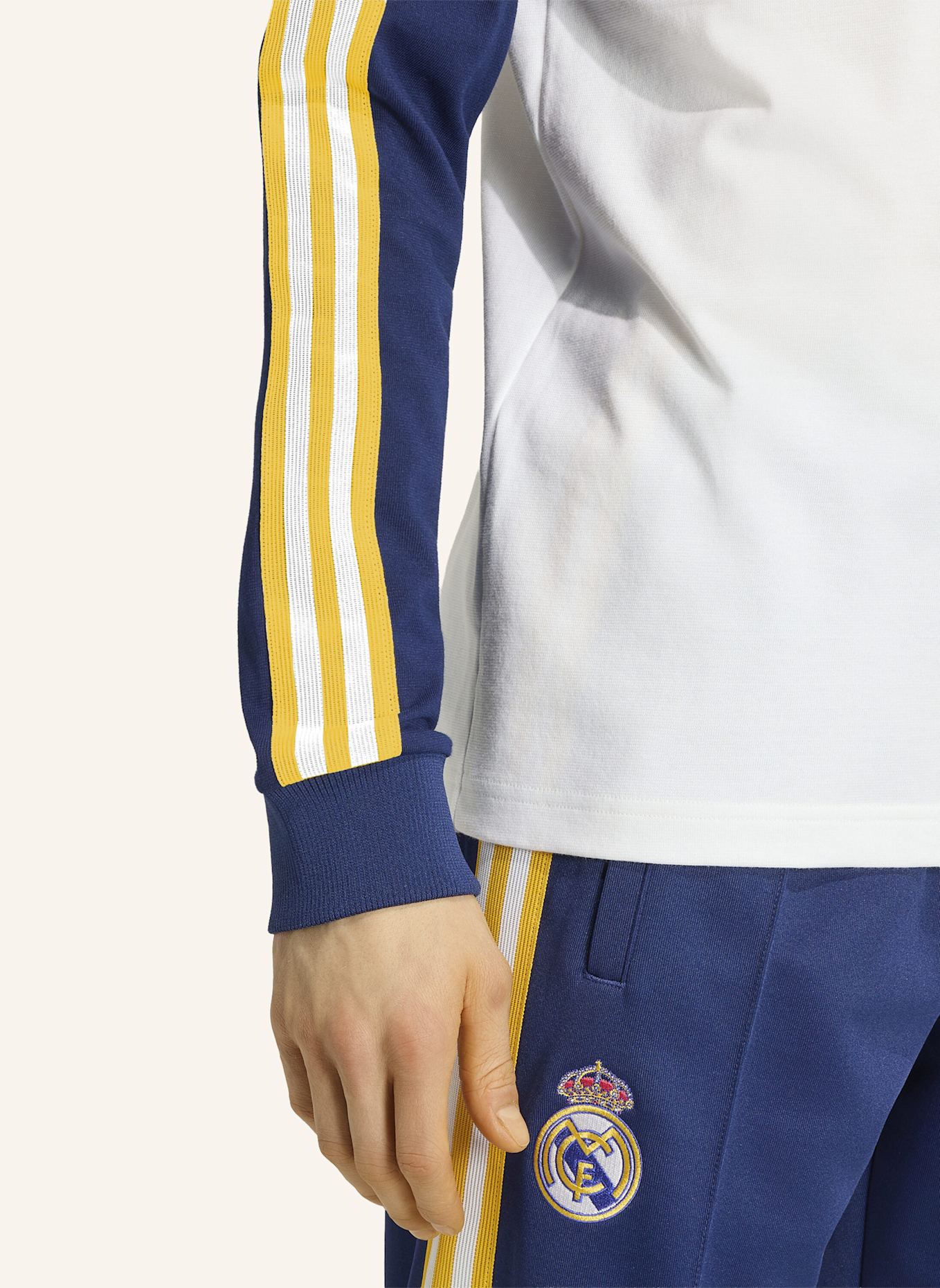 adidas REAL MADRID ORIGINALS LONGSLEEVE: WEISS