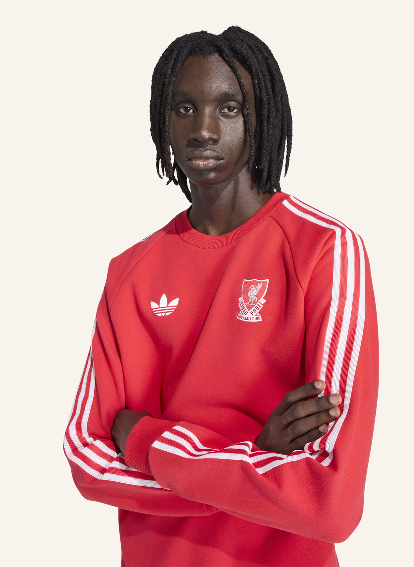 adidas LIVERPOOL FC ORIGINALS CREW SWEATSHIRT: ROT