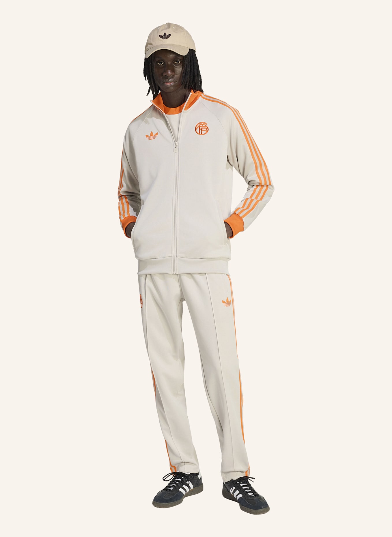 adidas FC BAYERN MÜNCHEN ORIGINALS TRACK TOP: BEIGE