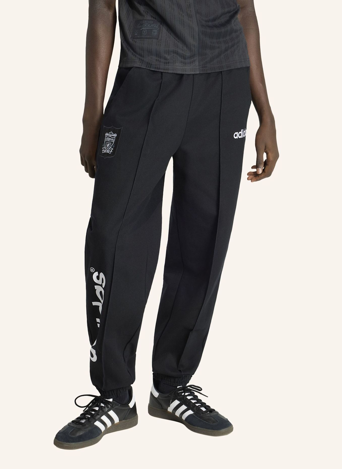 adidas LIVERPOOL FC DRILL HOSE 95: SCHWARZ