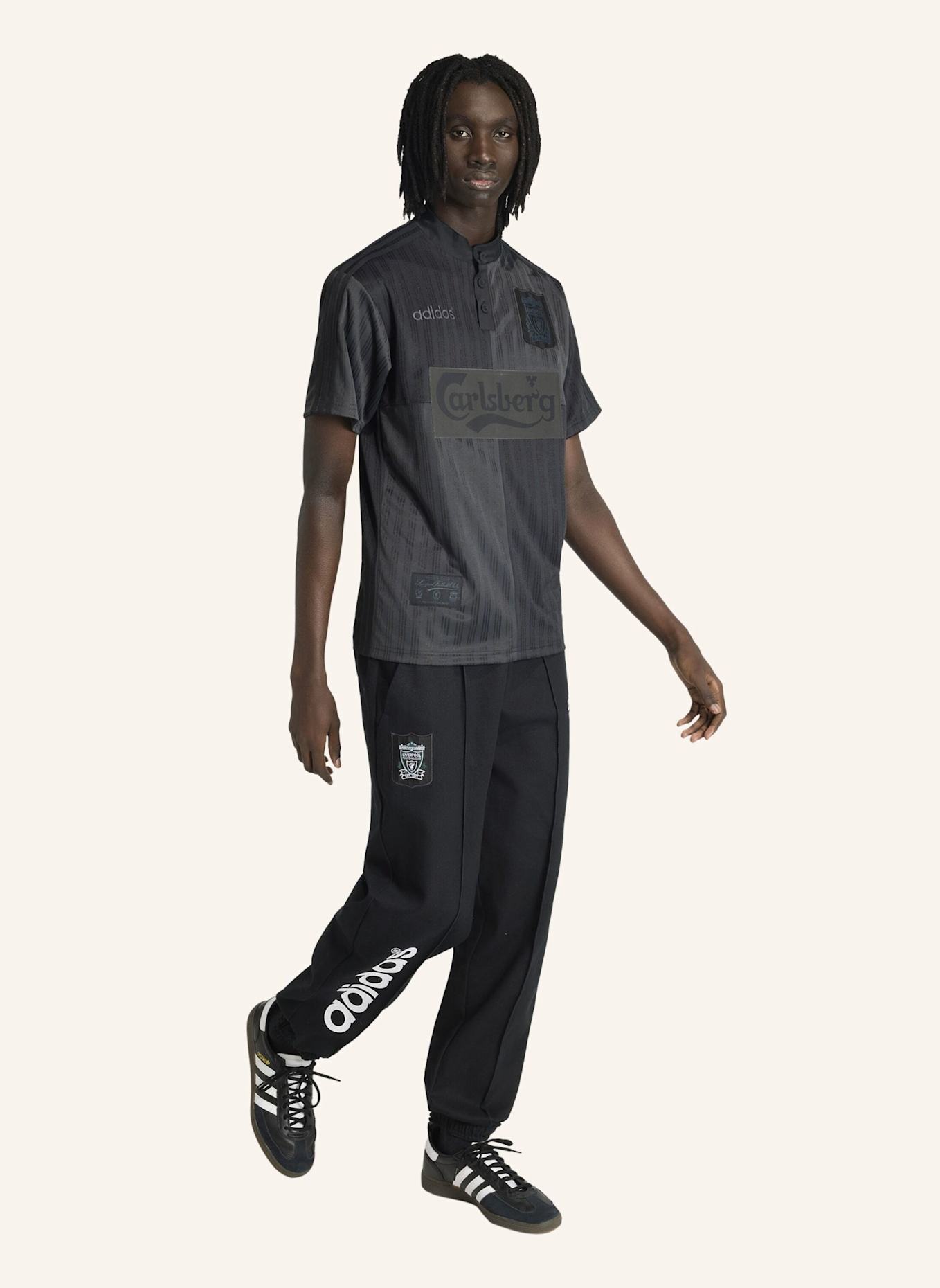 adidas LIVERPOOL FC DRILL HOSE 95: SCHWARZ