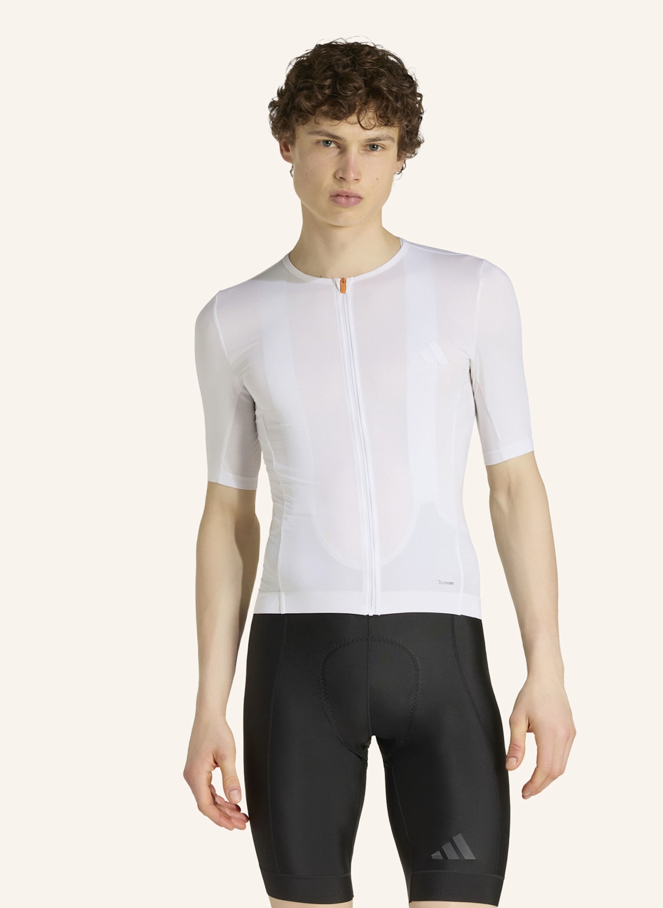 adidas TEMPO RADTRIKOT: WEISS