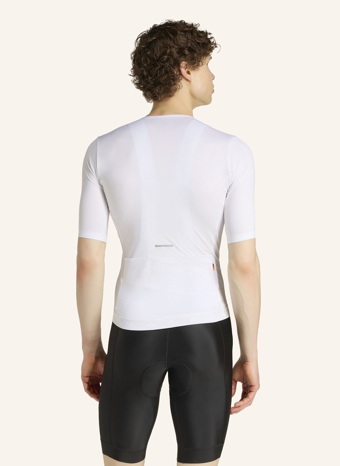 adidas TEMPO RADTRIKOT: WEISS