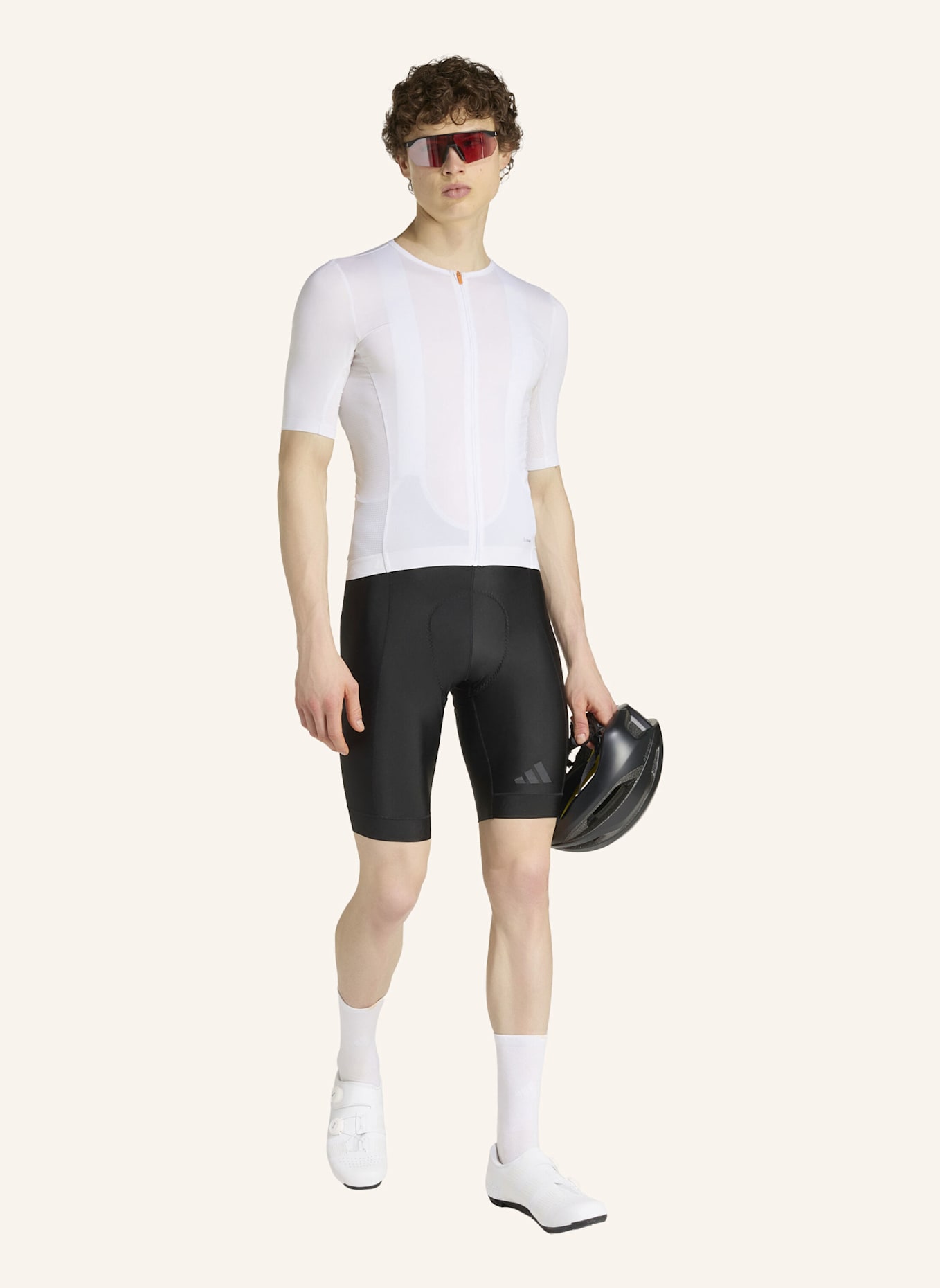 adidas TEMPO RADTRIKOT: WEISS