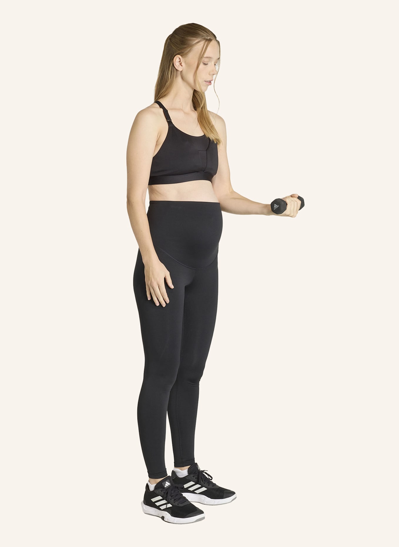adidas OPTIME WORKOUT STILL-BH, MITTLERE BELASTUNG: SCHWARZ
