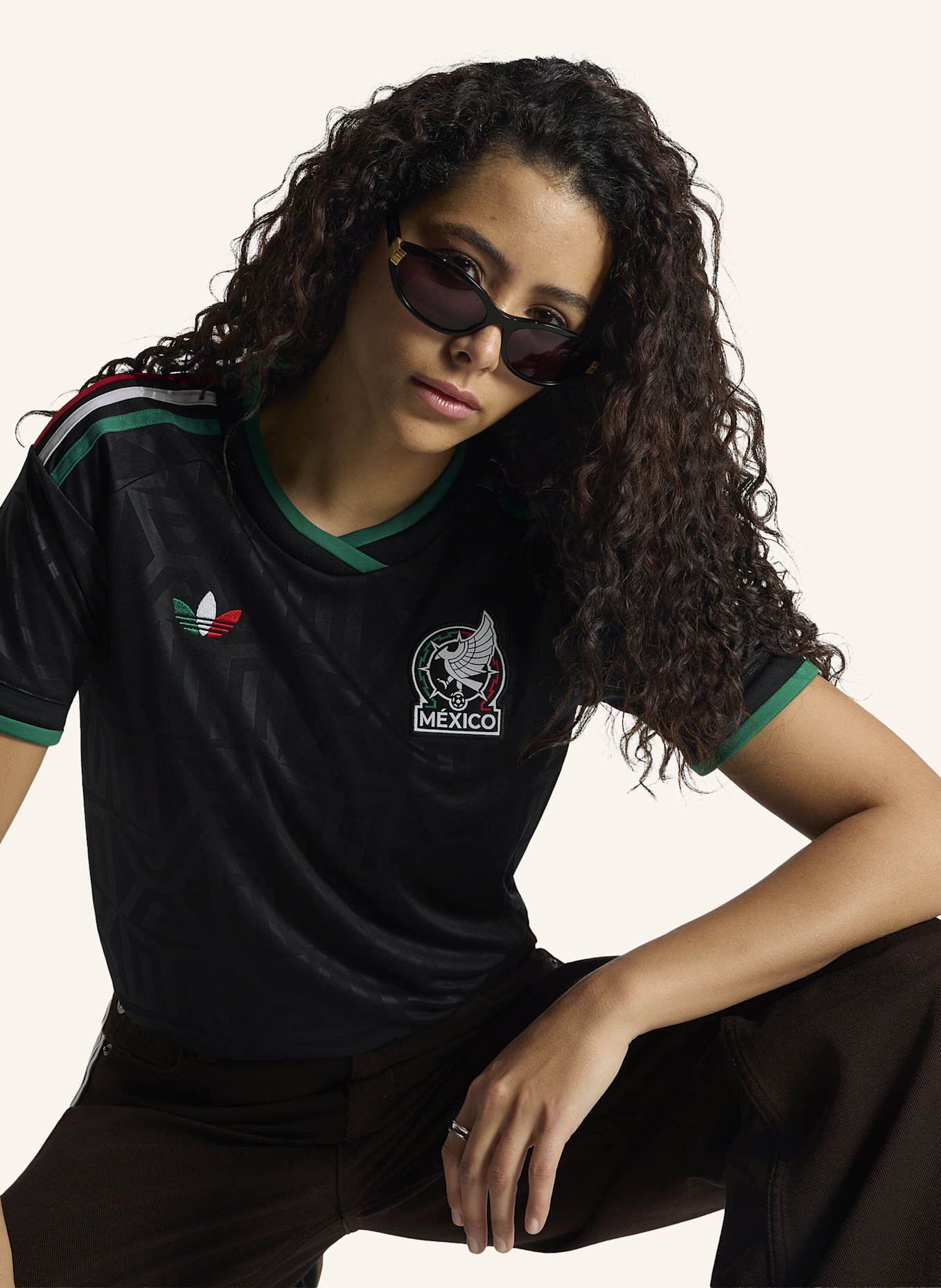 adidas MEXIKO 26 AUSWEICHTRIKOT: SCHWARZ