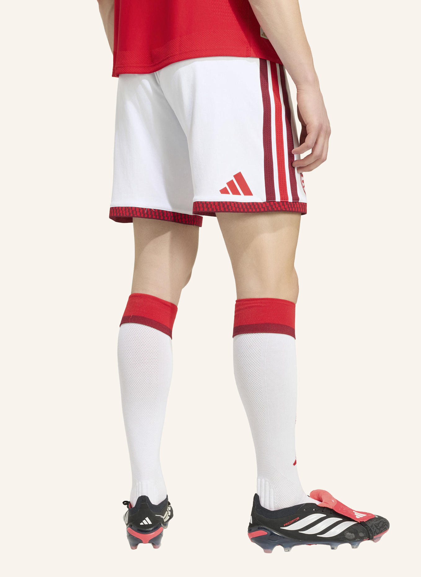 adidas FC ARSENAL 26/27 AUTHENTIC HEIMSHORTS: WEISS