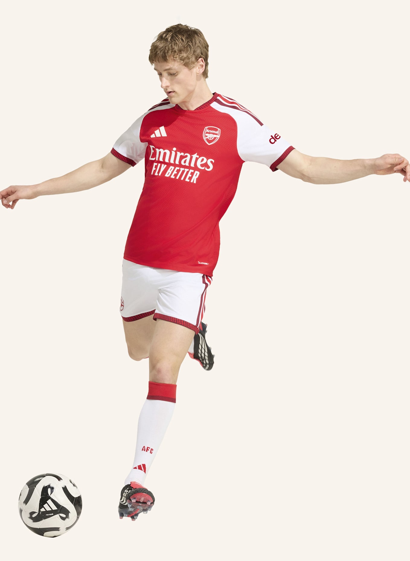 adidas FC ARSENAL 26/27 AUTHENTIC HEIMSHORTS: WEISS