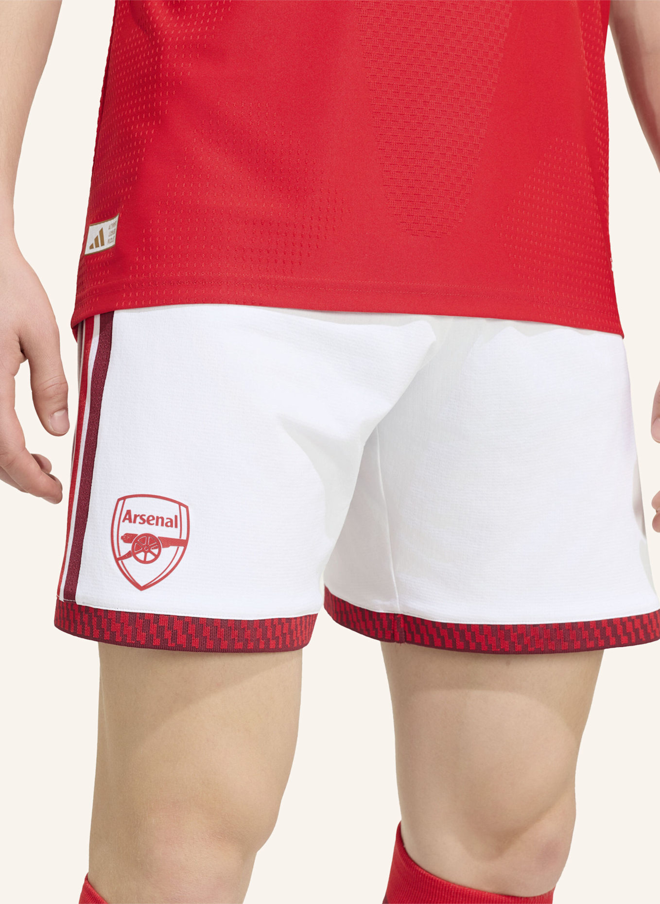 adidas FC ARSENAL 26/27 AUTHENTIC HEIMSHORTS: WEISS