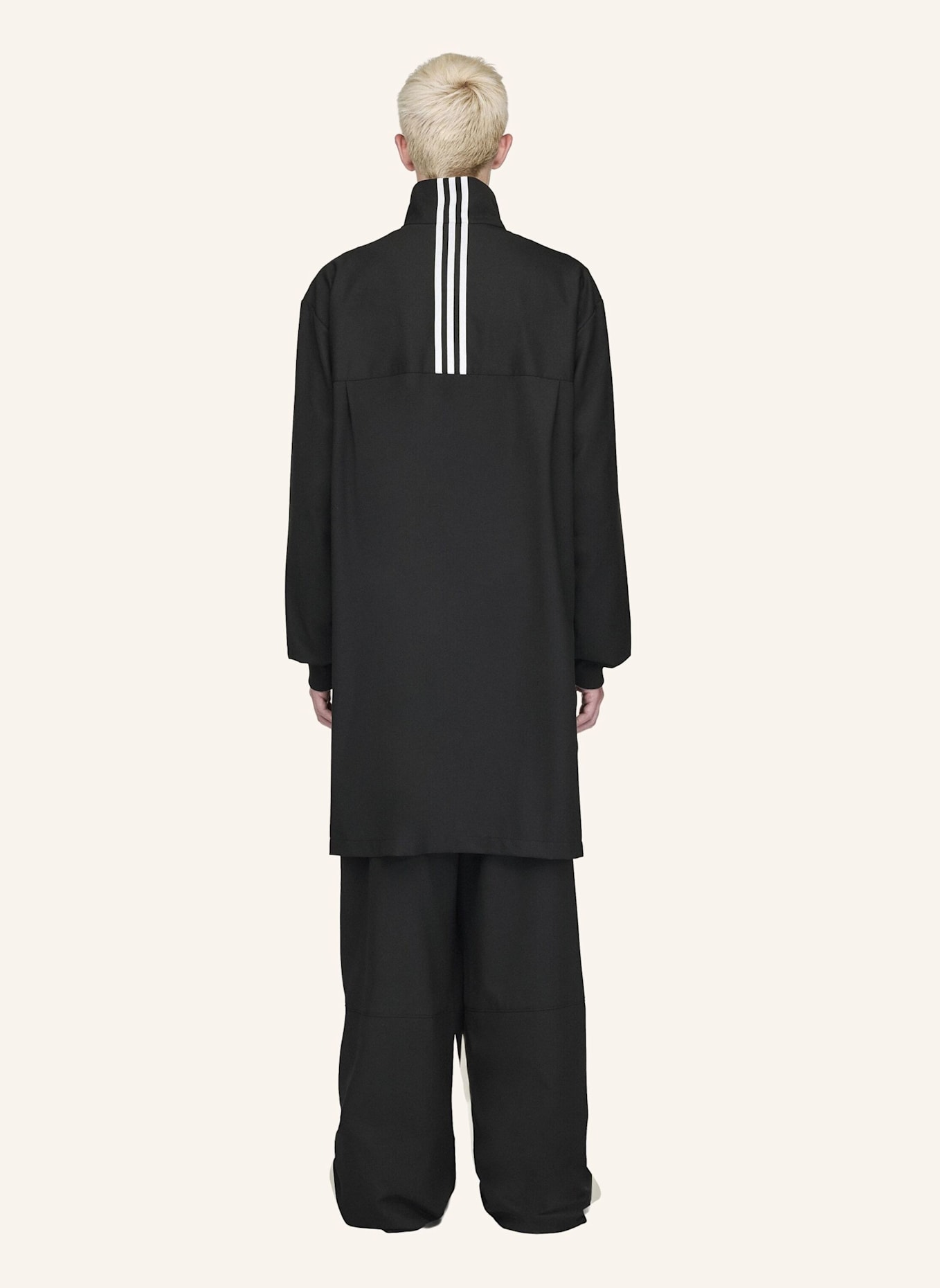 Y-3 Y-3 REFINED WOOL TRACK TOP 3-STRIPES: SCHWARZ