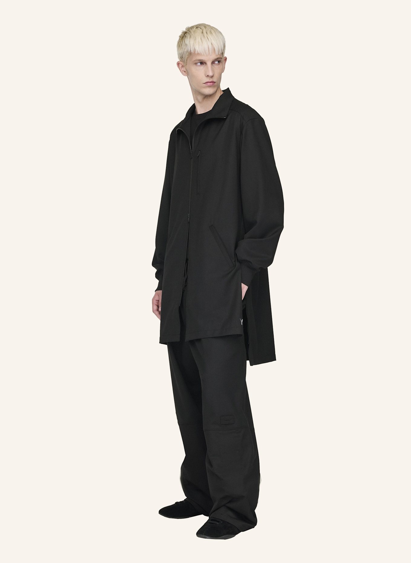 Y-3 Y-3 REFINED WOOL TRACK TOP 3-STRIPES: SCHWARZ