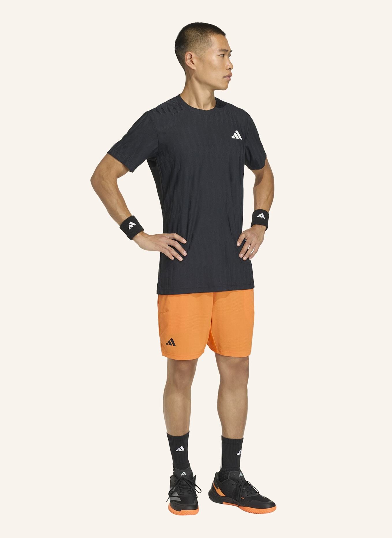 adidas TENNIS CLIMACOOL+ AIRCHILL FREELIFT T-SHIRT: SCHWARZ