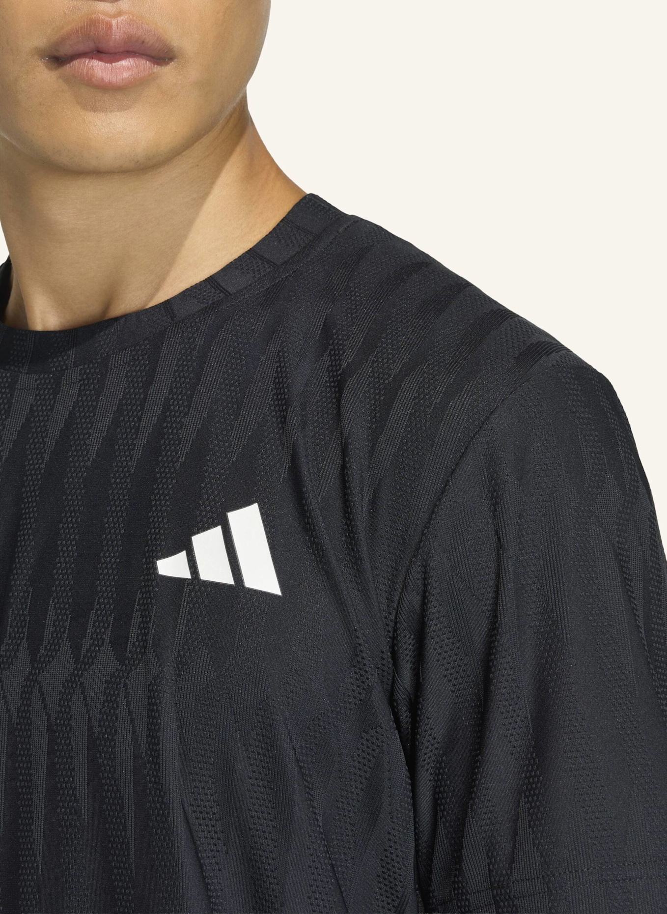 adidas TENNIS CLIMACOOL+ AIRCHILL FREELIFT T-SHIRT: SCHWARZ