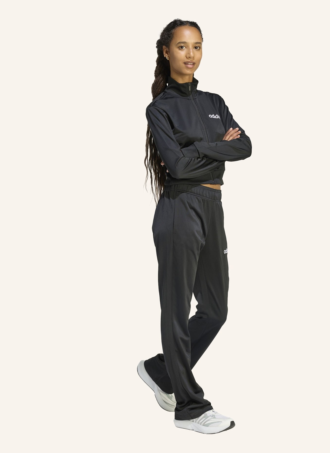 adidas GLAM TRAININGSANZUG: SCHWARZ