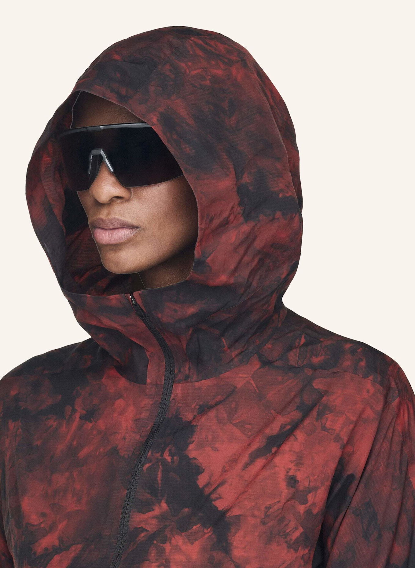 Y-3 Y-3 AOP RUNNING JACKET: ORANGE