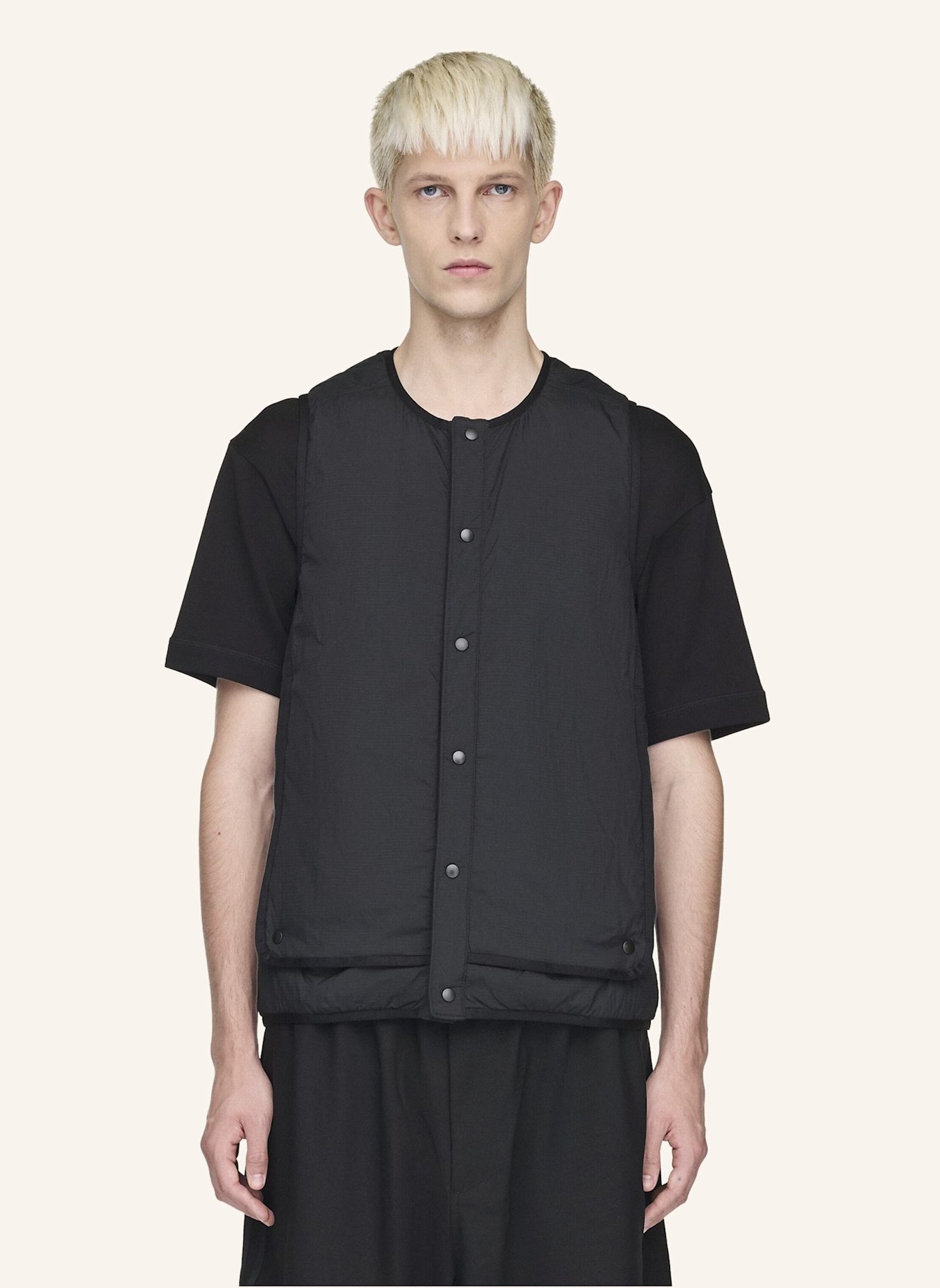 Y-3 Y-3 LINER VEST: SCHWARZ