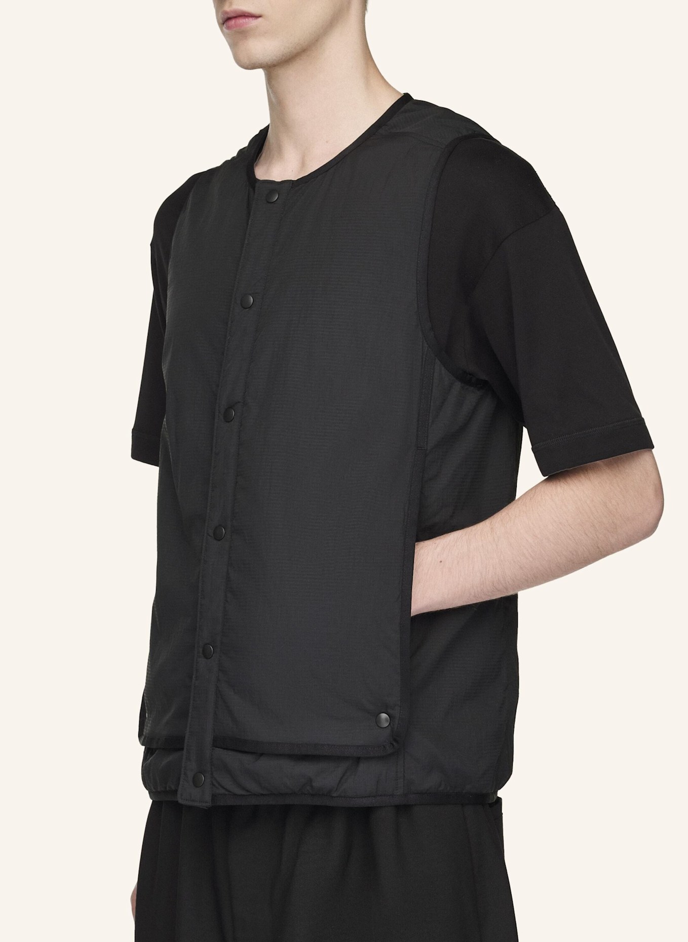 Y-3 Y-3 LINER VEST: SCHWARZ