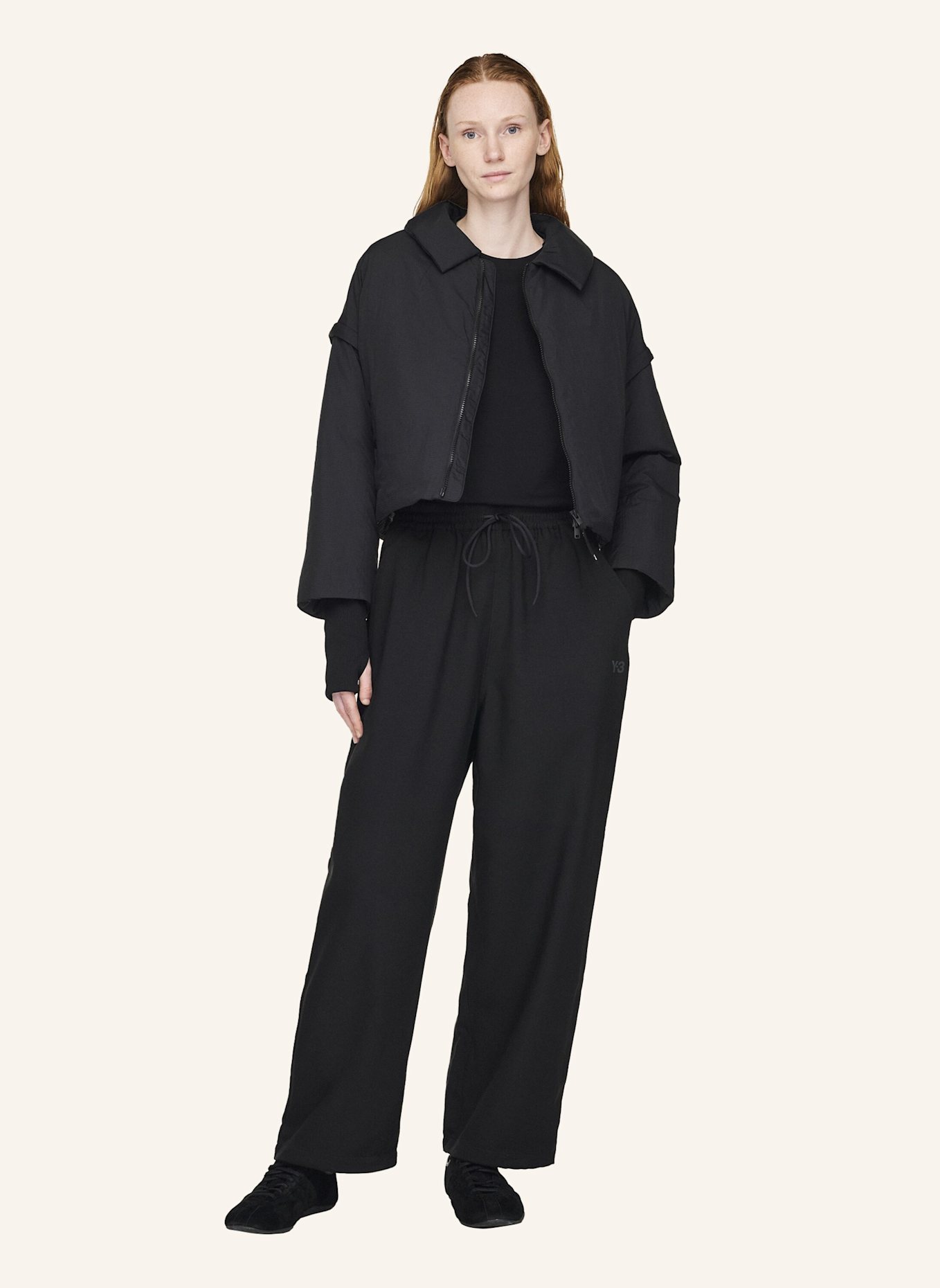 Y-3 Y-3 PADDED LINER JACKET: SCHWARZ