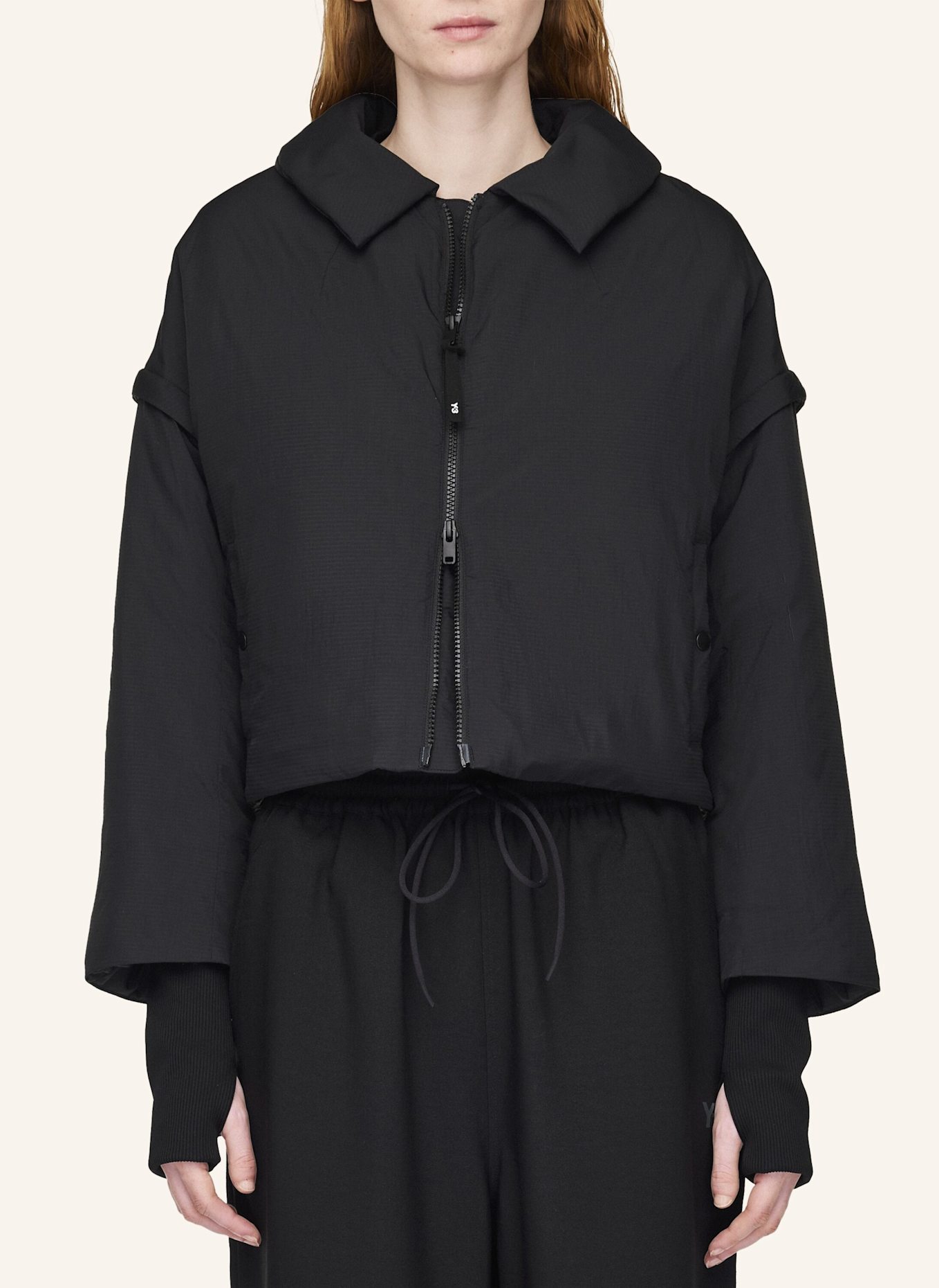 Y-3 Y-3 PADDED LINER JACKET: SCHWARZ
