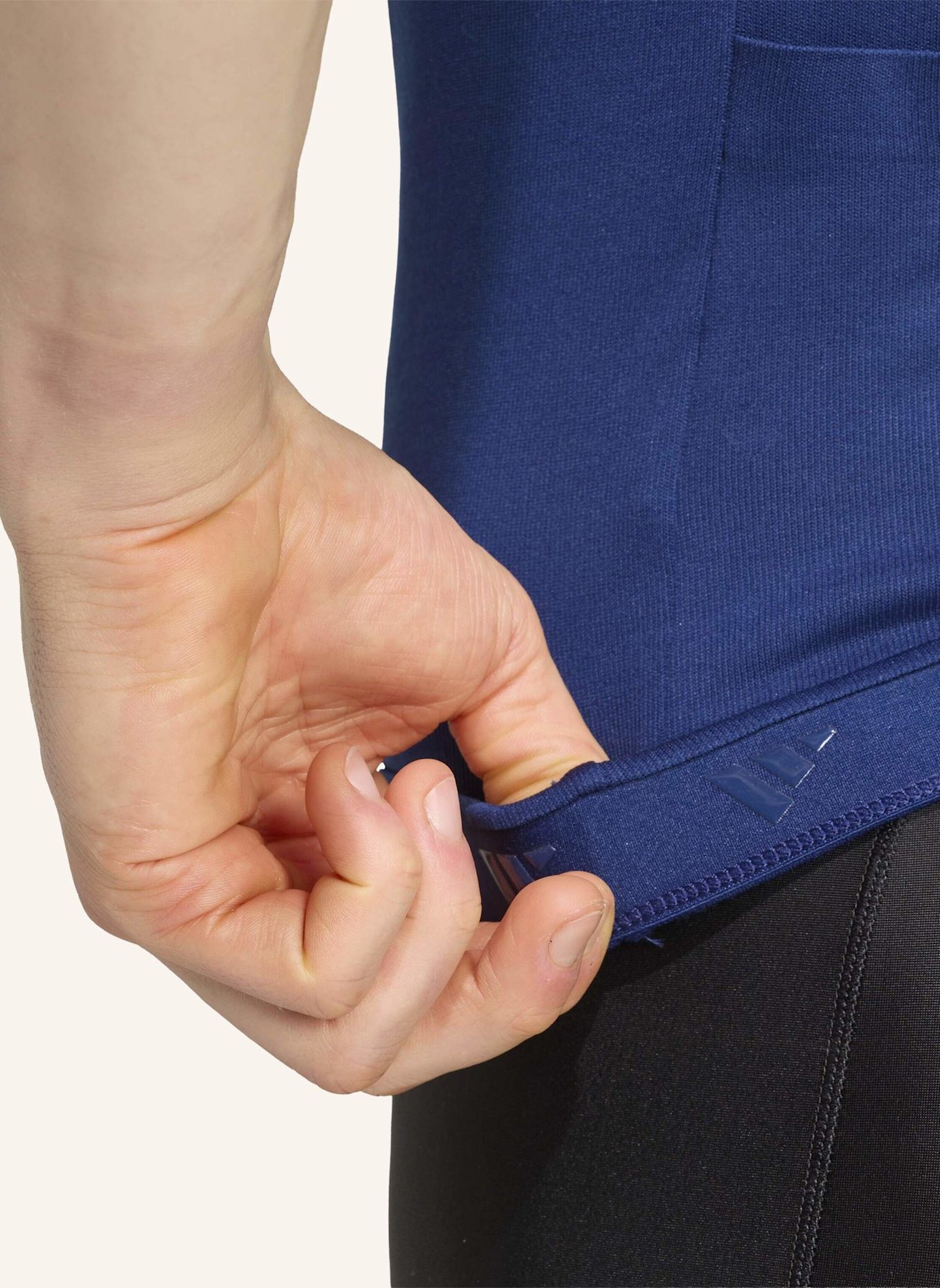 adidas TEMPO MERINO RADTRIKOT: BLAU