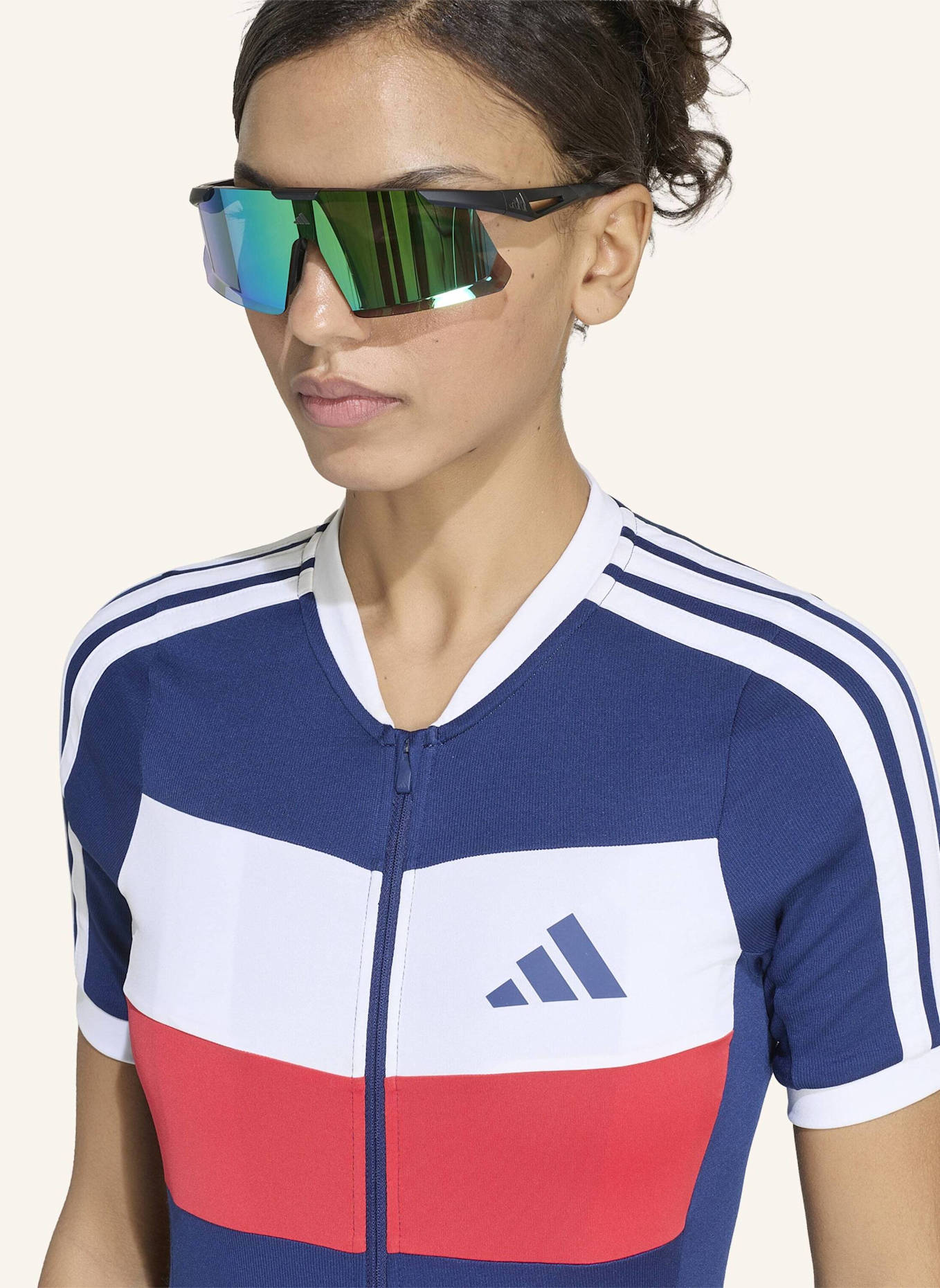 adidas TEMPO MERINO RADTRIKOT: BLAU