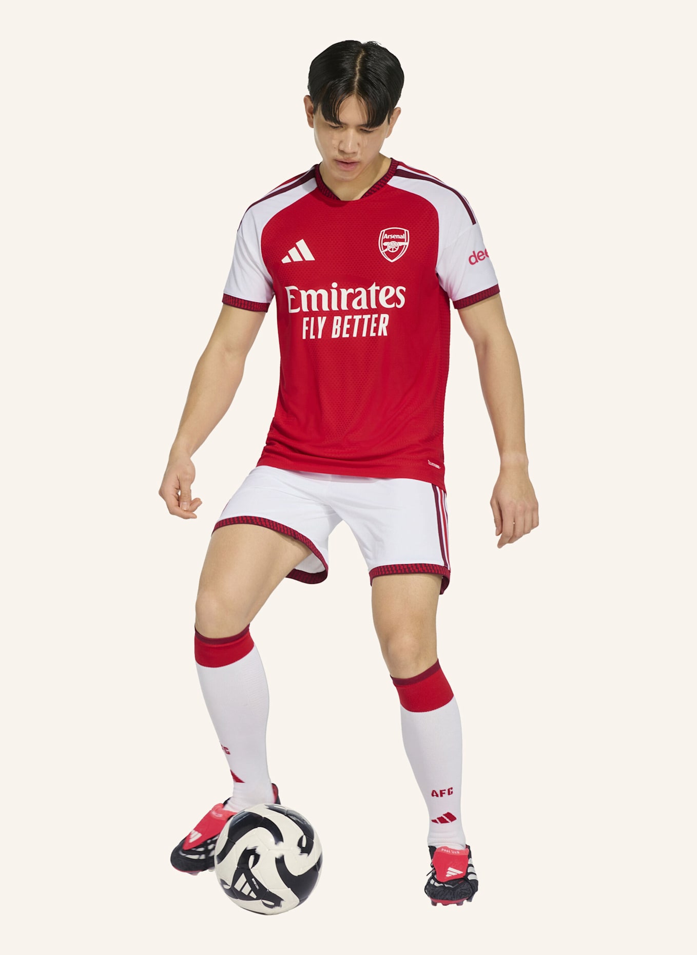 adidas FC ARSENAL 26/27 AUTHENTIC HEIMTRIKOT: ROT