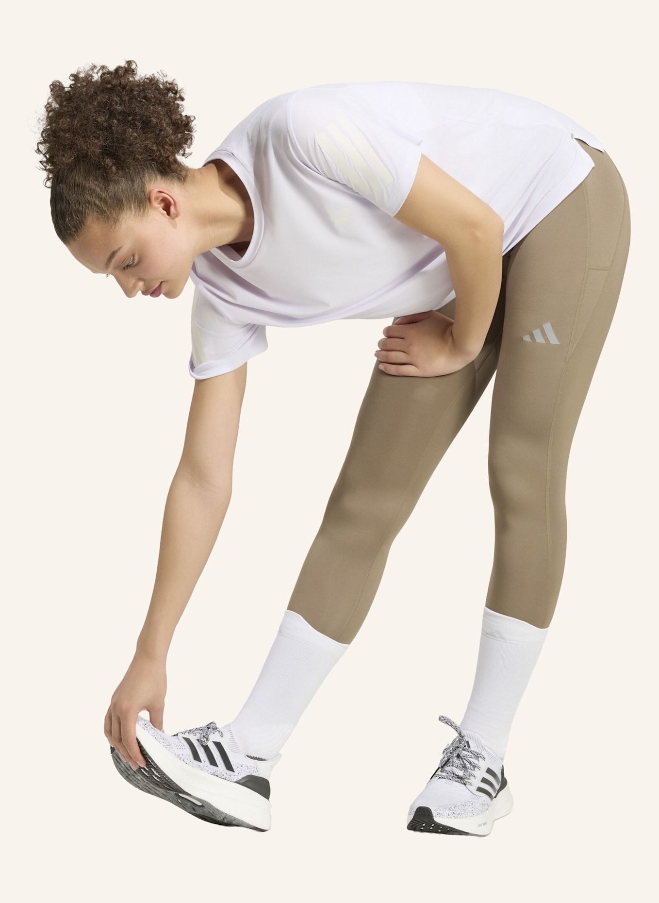 adidas Lauf-Tights RUN ESSENTIALS: KHAKI